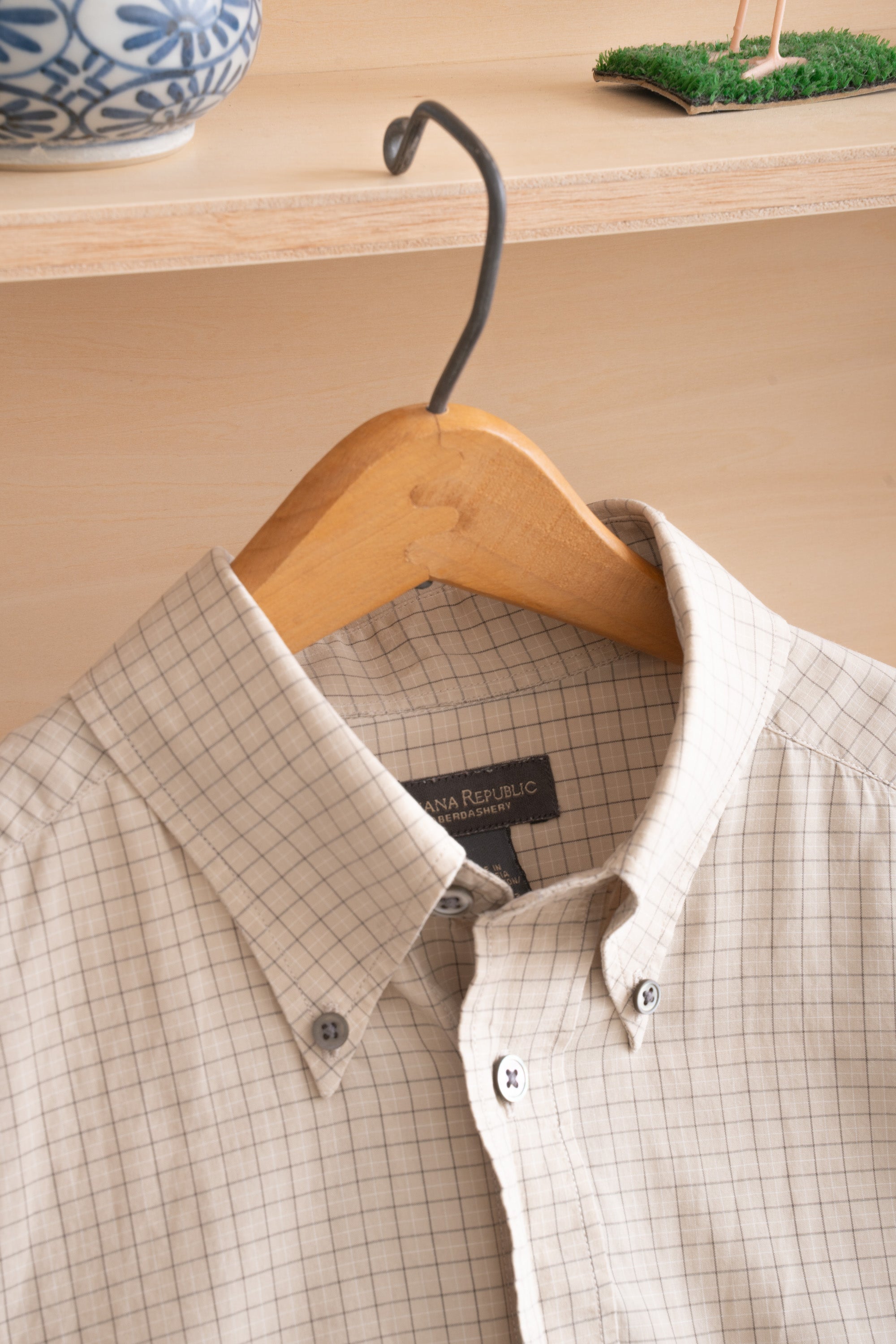 90S BANANA REPUBLIC CHECK SHIRT