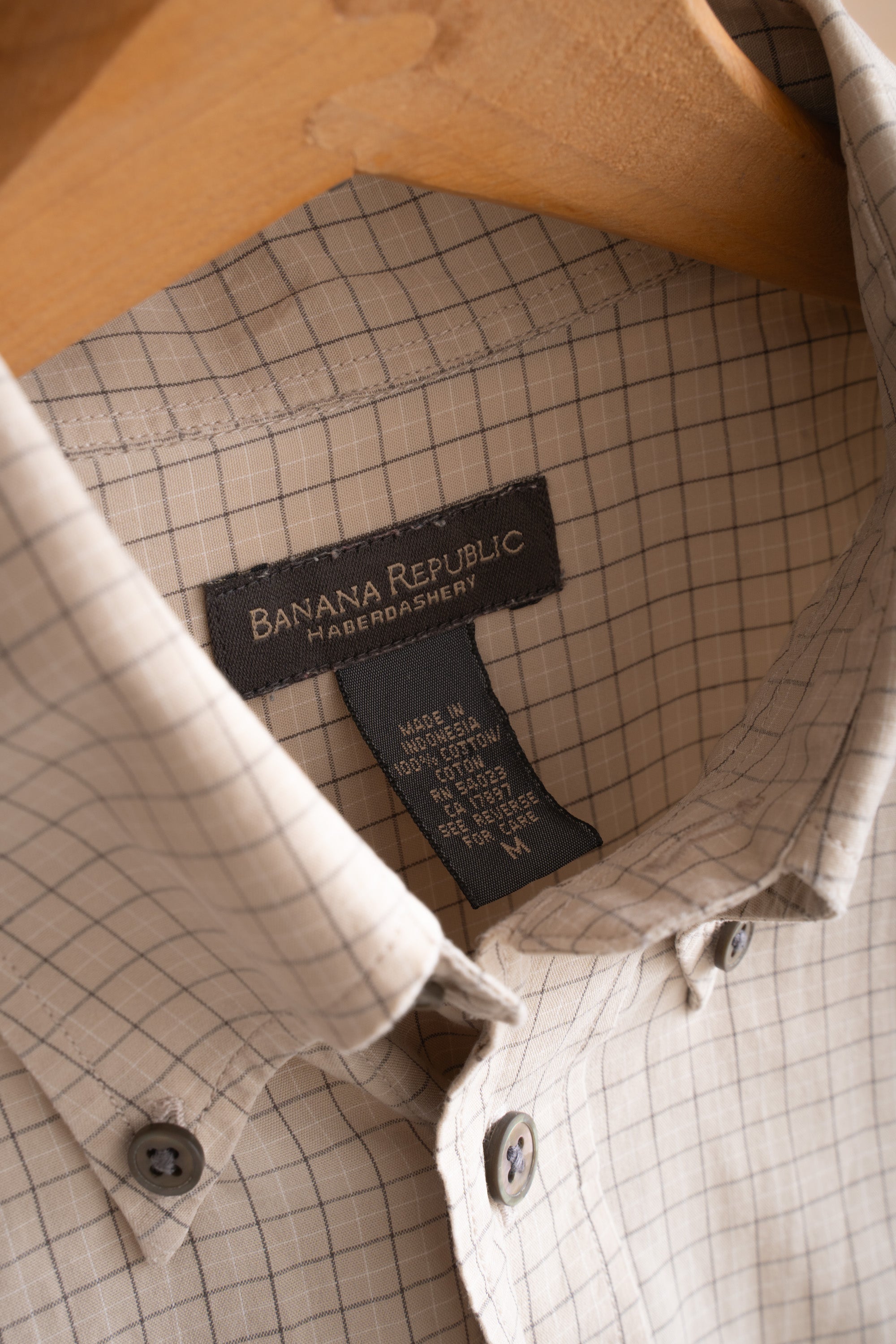 90S BANANA REPUBLIC CHECK SHIRT