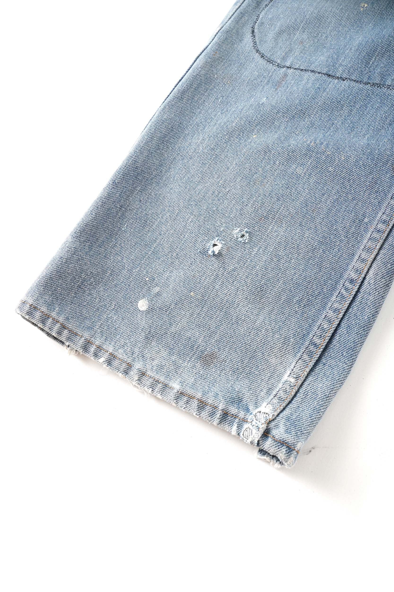 80~90S UNKNOWN BRAND PATCHED DENIM