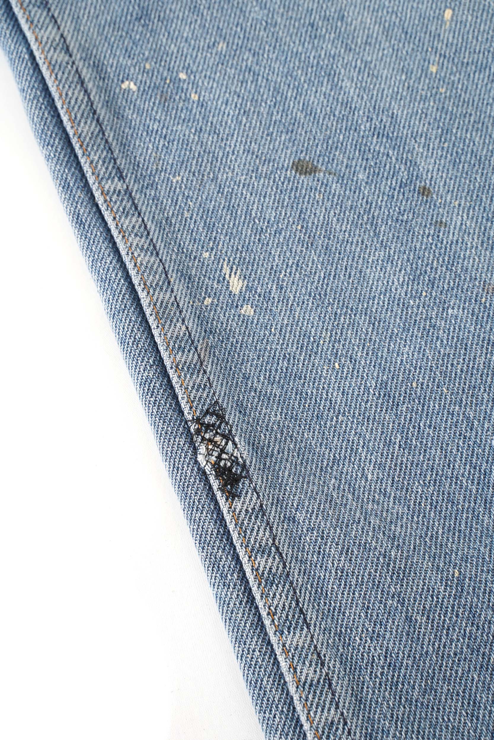 80~90S UNKNOWN BRAND PATCHED DENIM