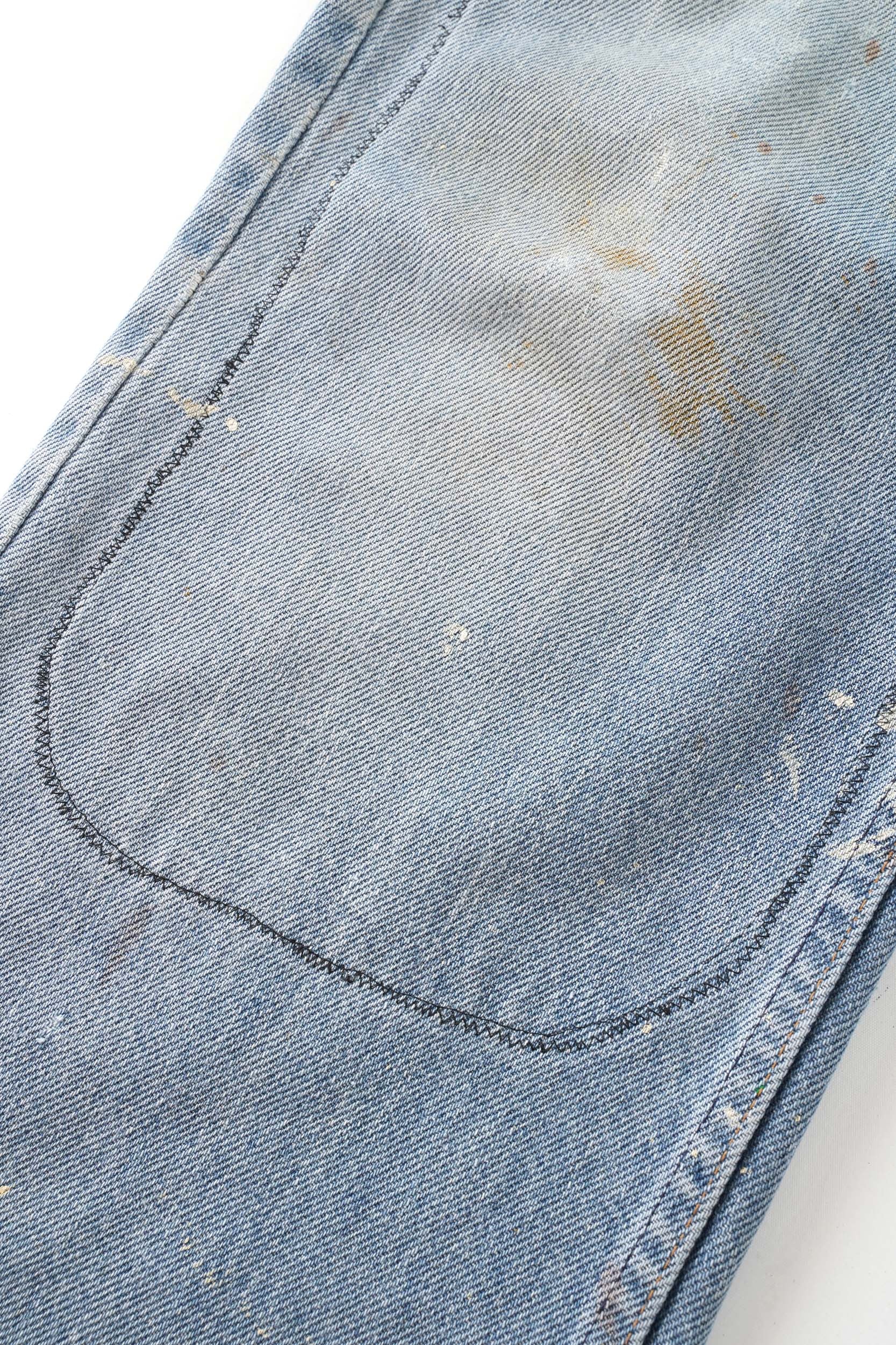 80~90S UNKNOWN BRAND PATCHED DENIM