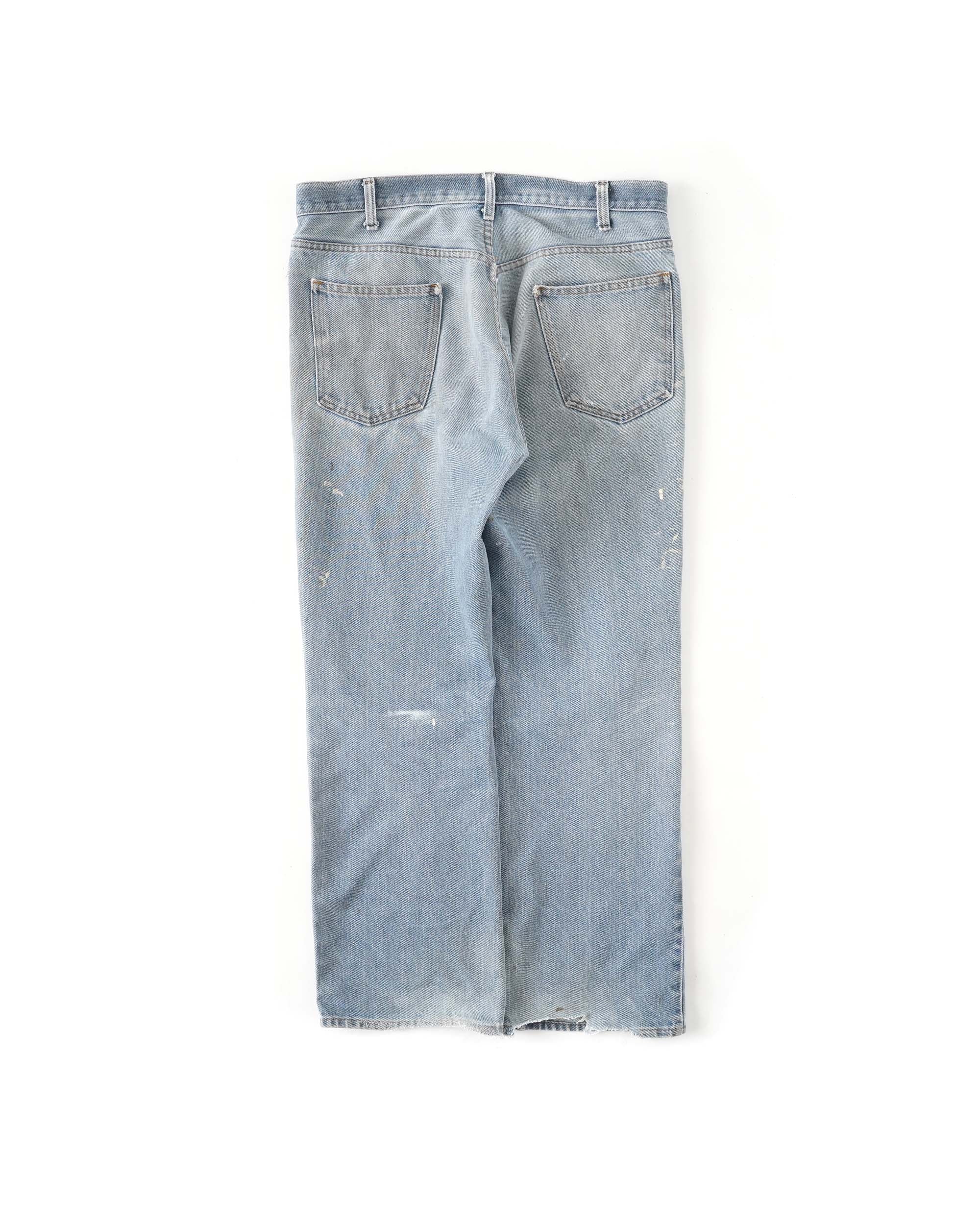 80~90S UNKNOWN BRAND PATCHED DENIM