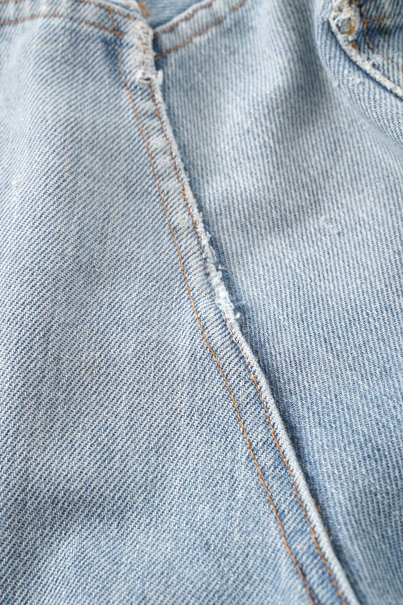 80~90S UNKNOWN BRAND PATCHED DENIM