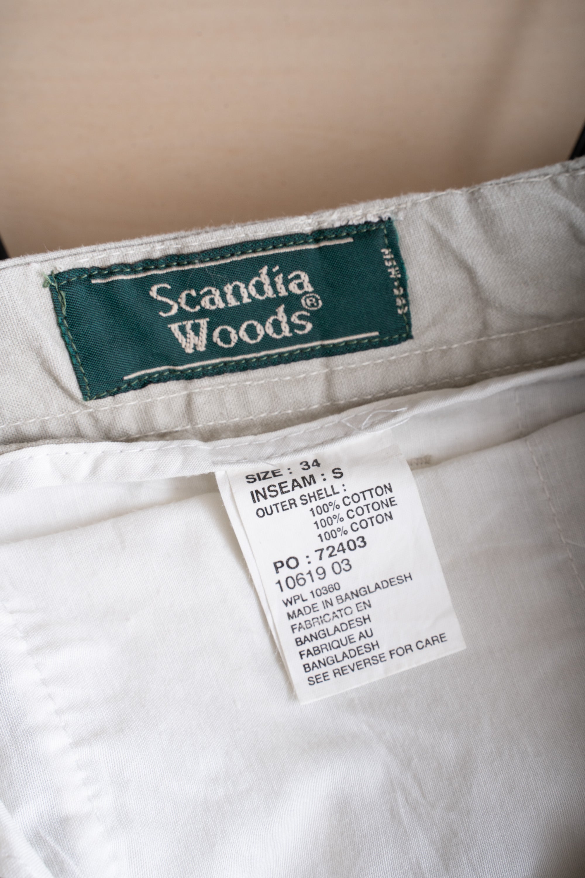 90S SCANDIA WOODS COTTON WIDE PANTS