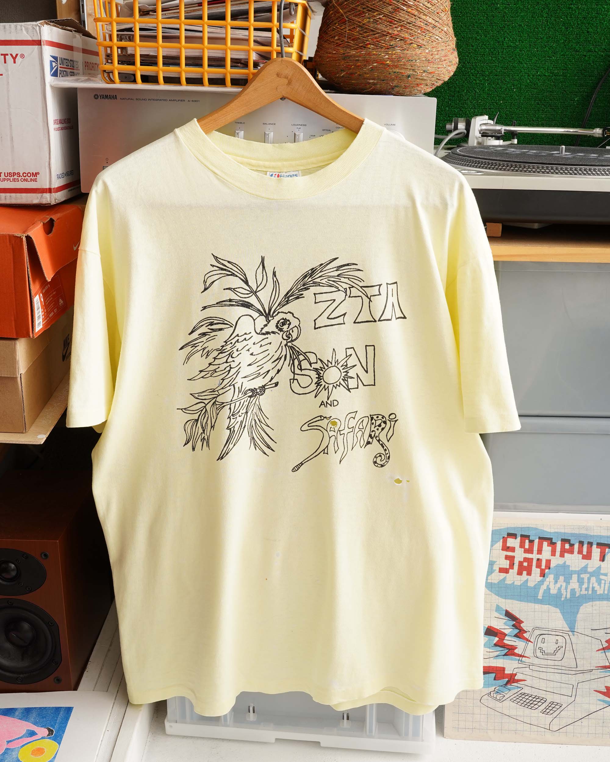 80S MADE IN USA HANES BIRD T-SHIRT