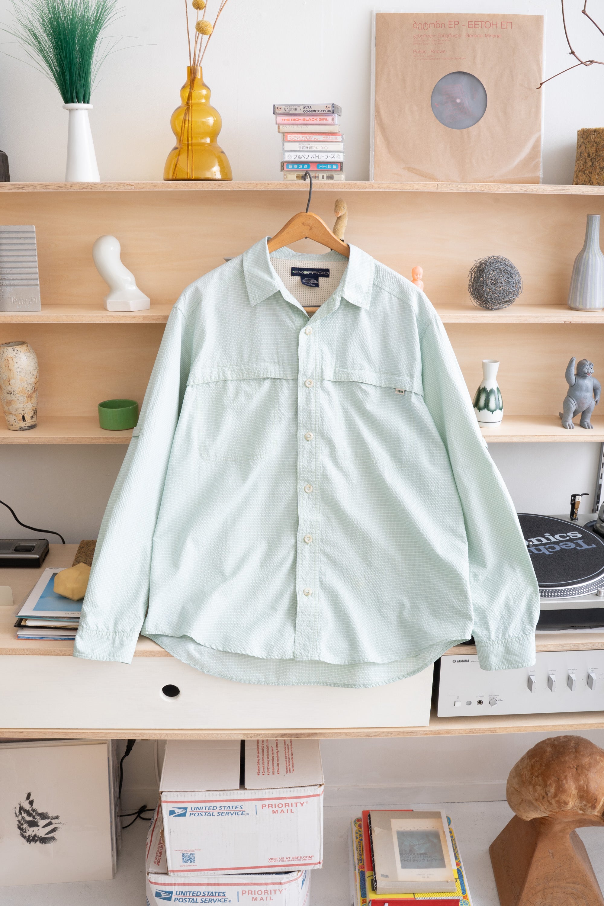 00S EXOFFICIO MICRO CHECK OUTDOOR SHIRT