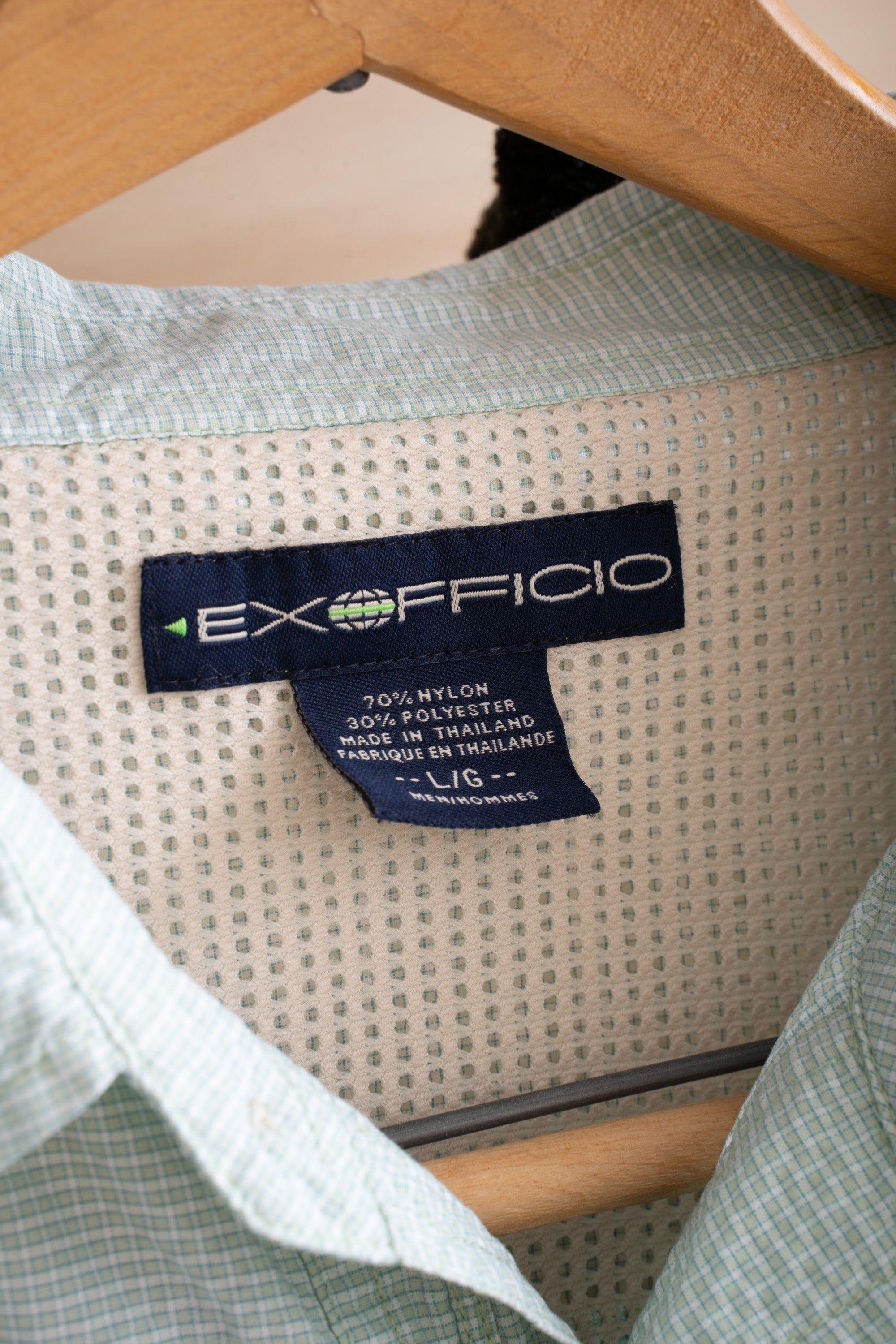00S EXOFFICIO MICRO CHECK OUTDOOR SHIRT