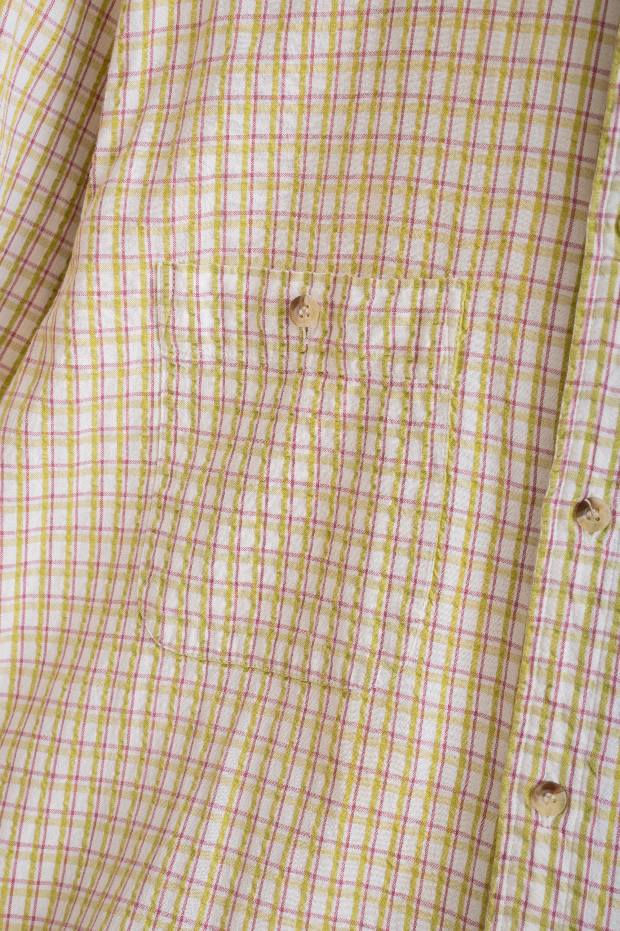 90S BERETTA SEERSUCKER CHECK SHIRT