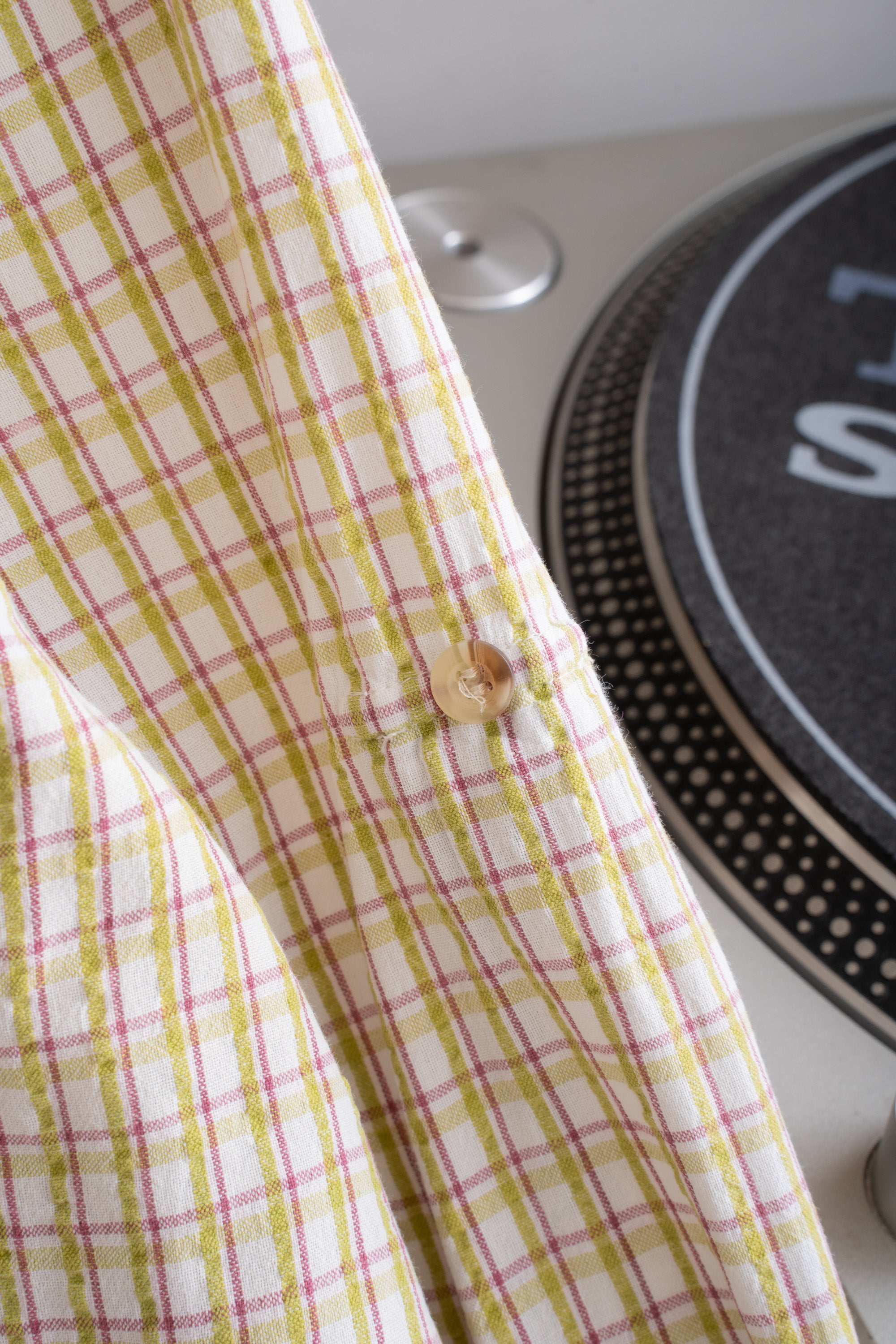 90S BERETTA SEERSUCKER CHECK SHIRT