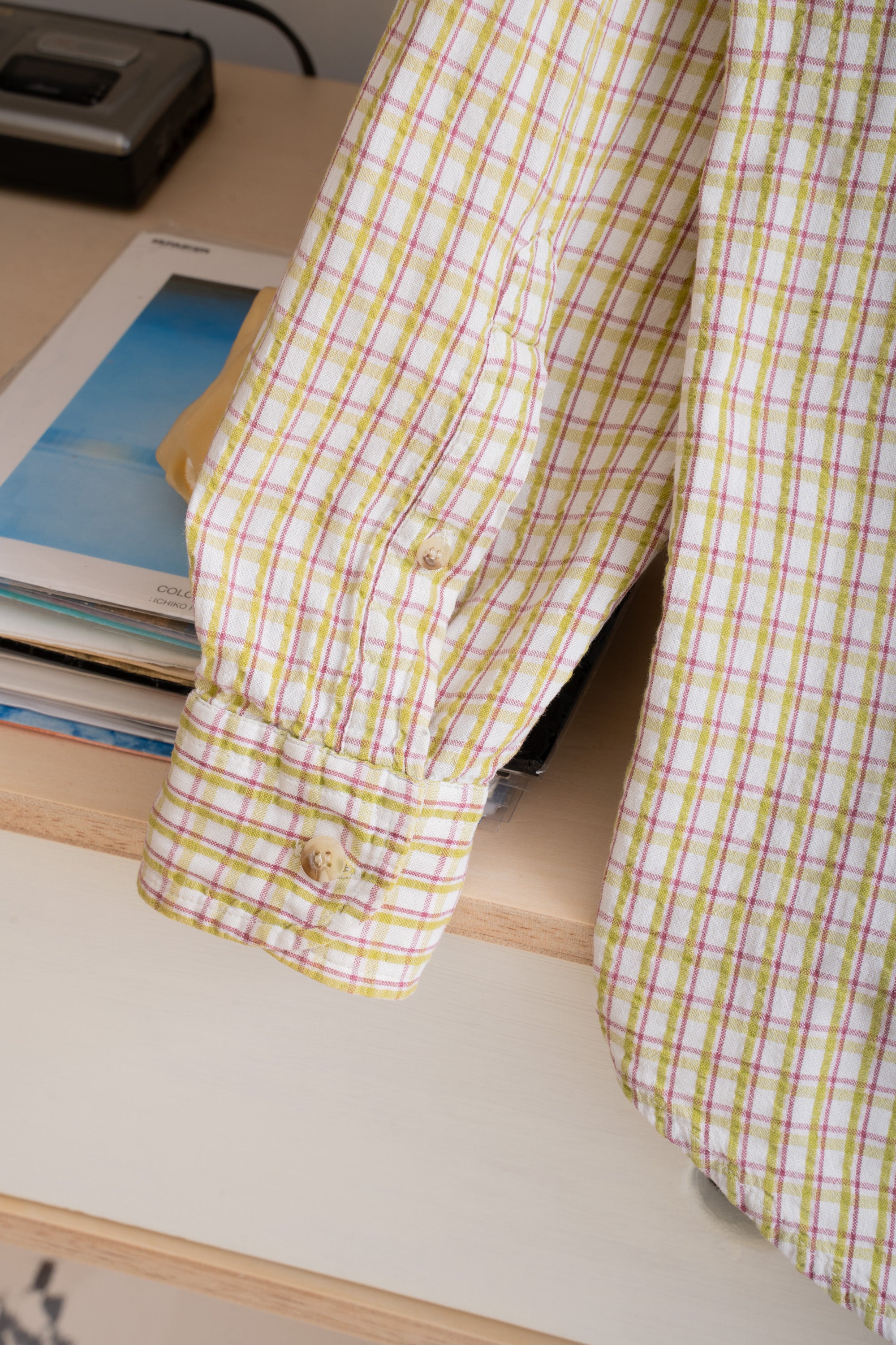 90S BERETTA SEERSUCKER CHECK SHIRT