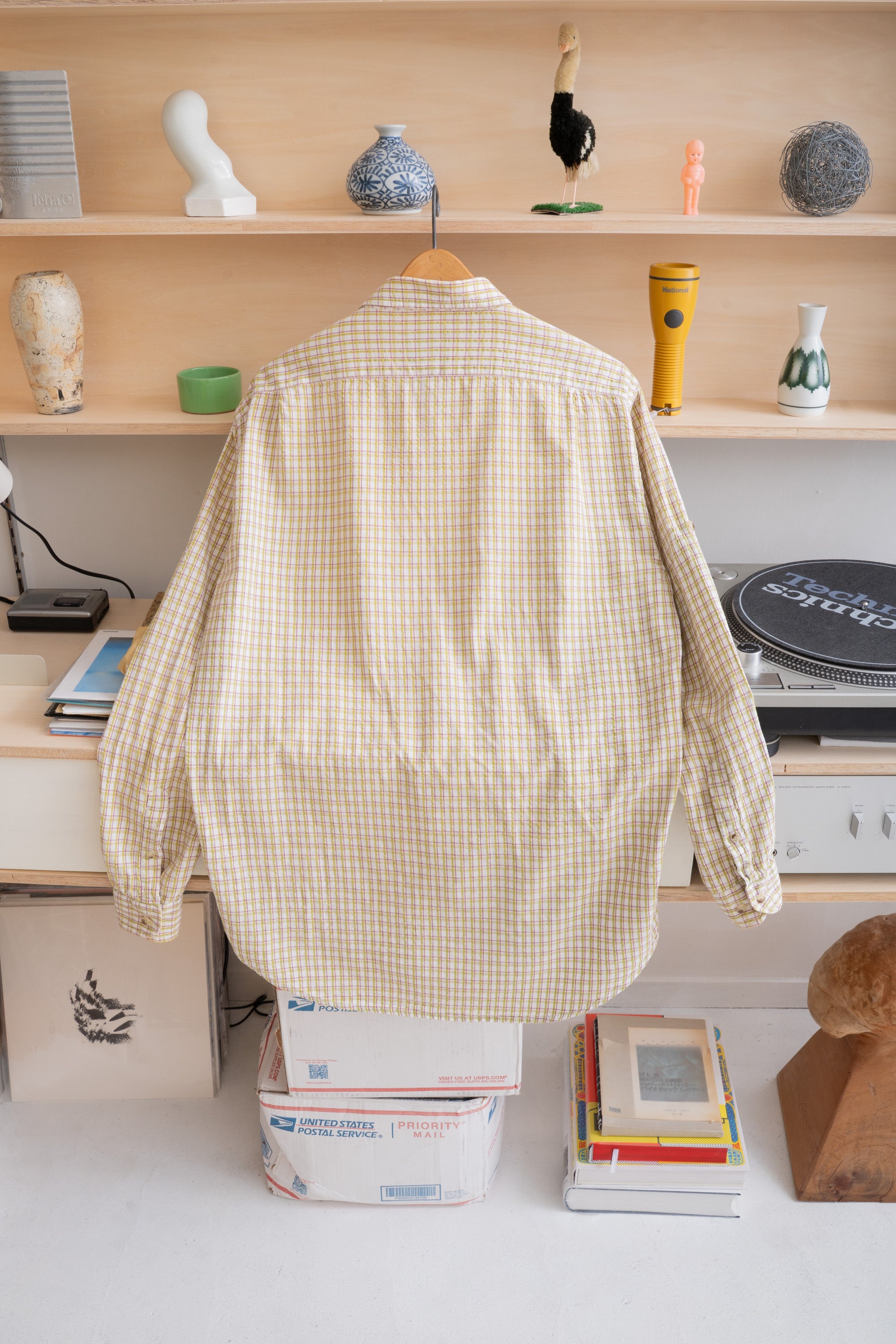 90S BERETTA SEERSUCKER CHECK SHIRT