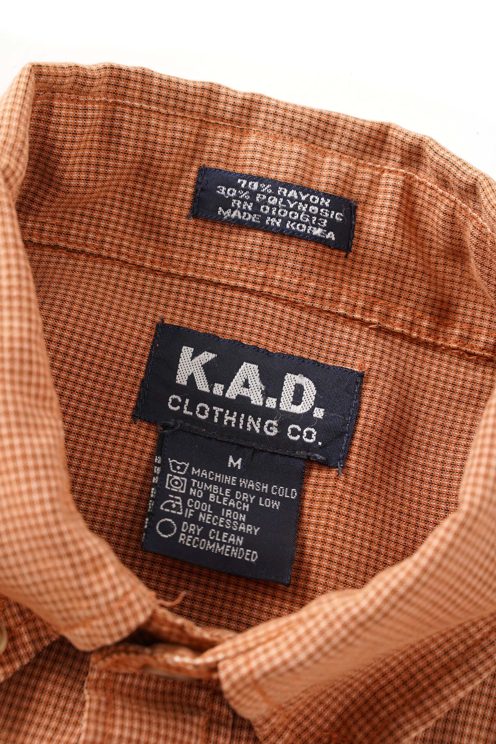 90S K.A.D. CLOTHING CO. PATTERNED SHIRT