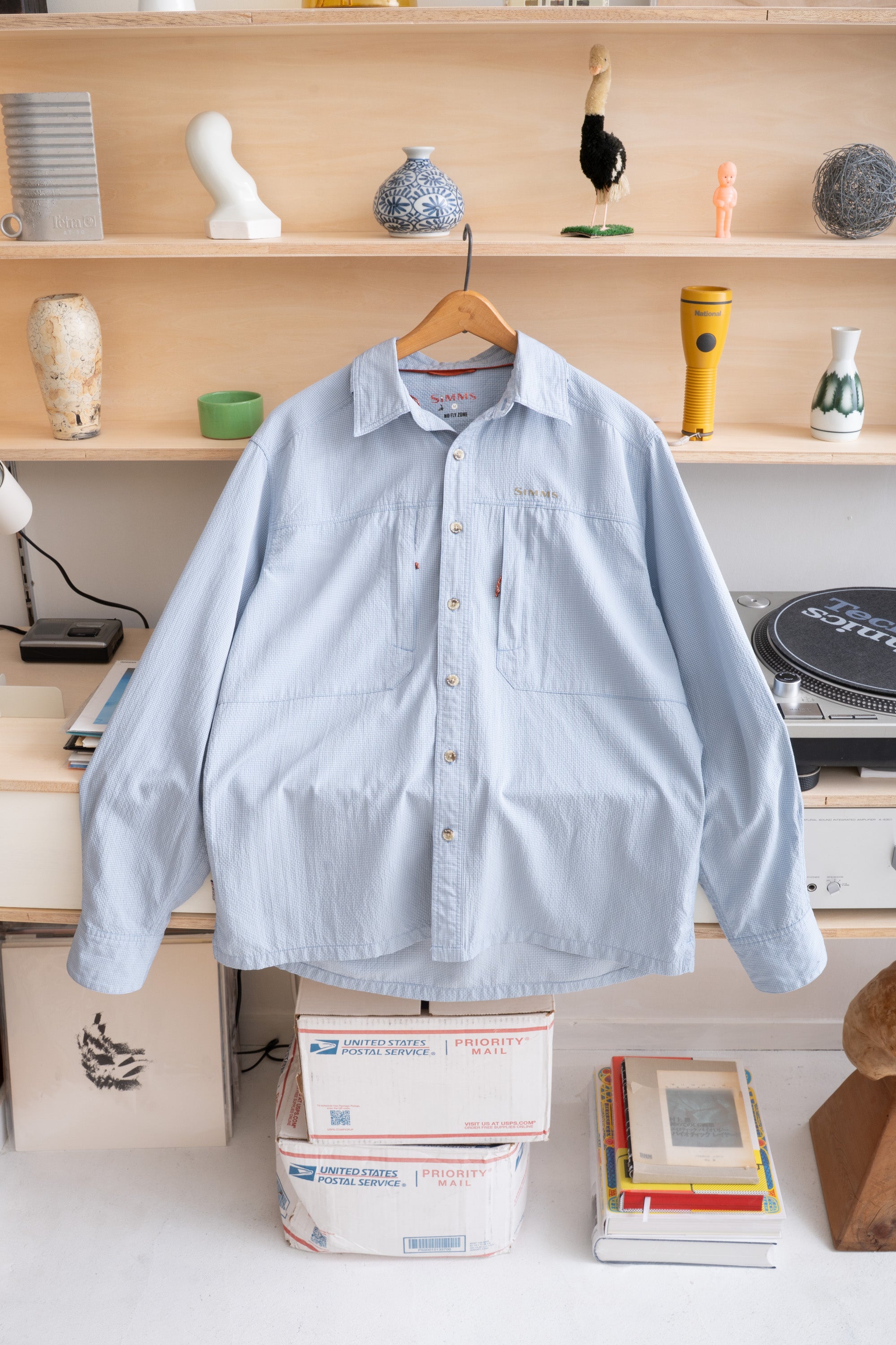 10S SIMMS MICRO CHECK OUTDOOR SHIRT