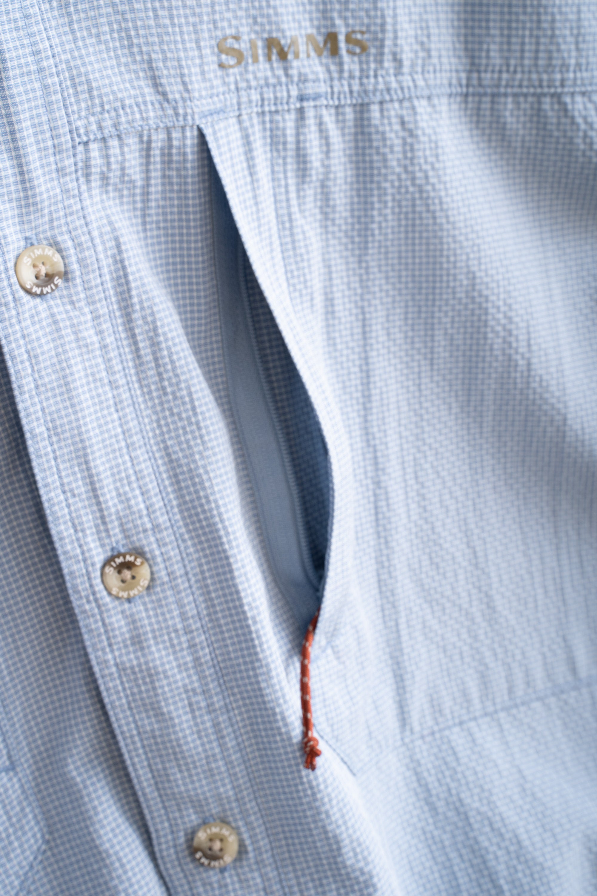 10S SIMMS MICRO CHECK OUTDOOR SHIRT