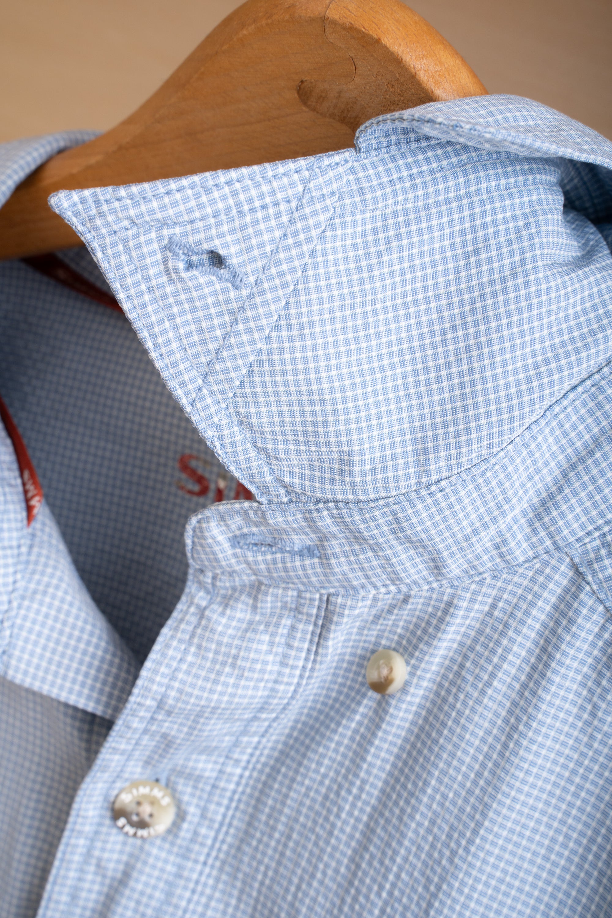 10S SIMMS MICRO CHECK OUTDOOR SHIRT