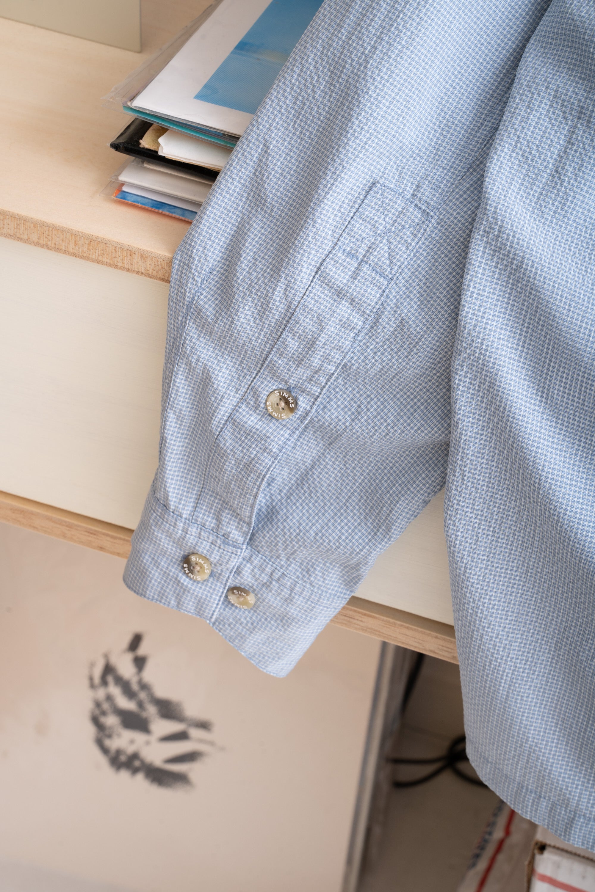 10S SIMMS MICRO CHECK OUTDOOR SHIRT
