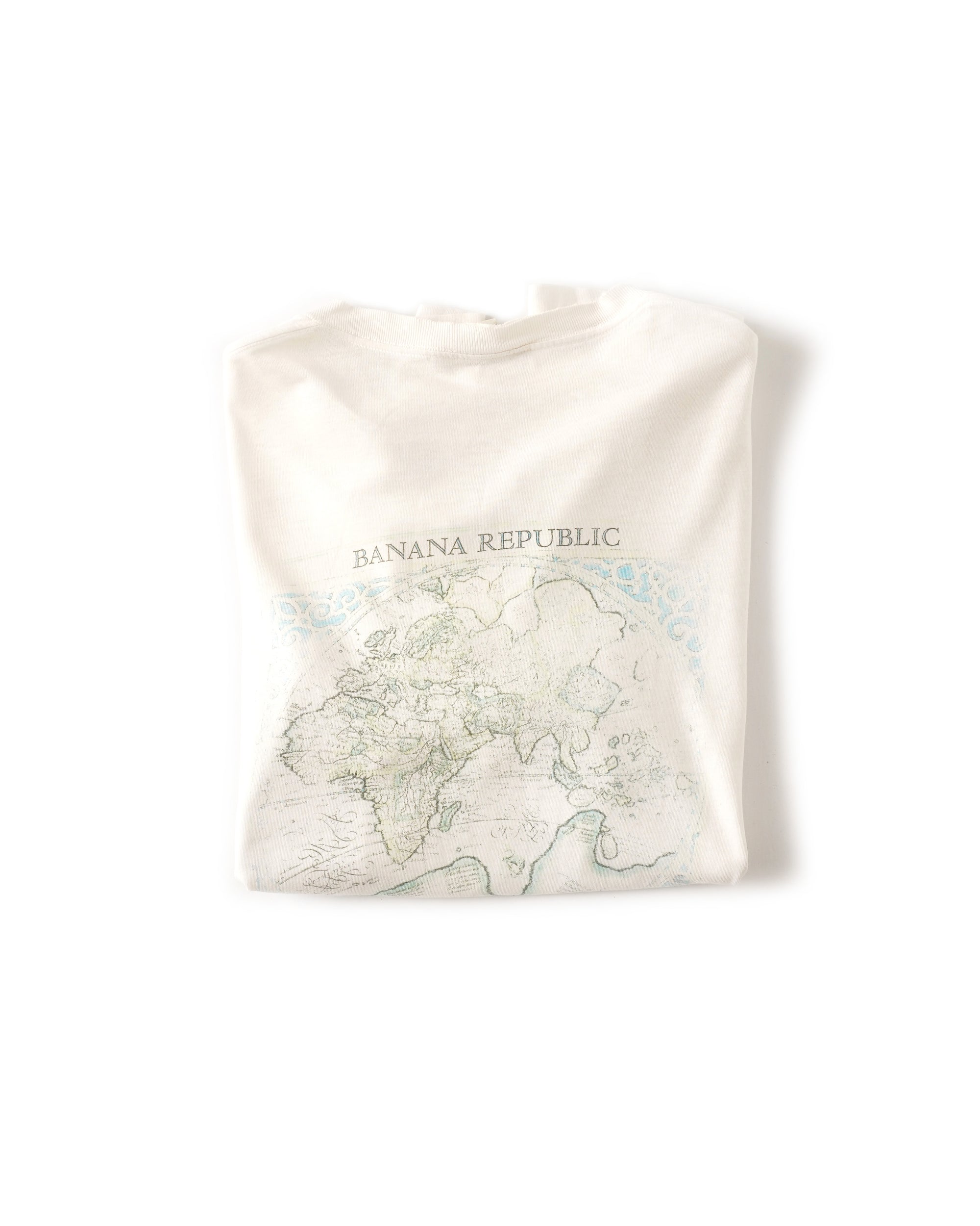 90S MADE IN USA BANANA REPUBLIC WORLD MAP TEE