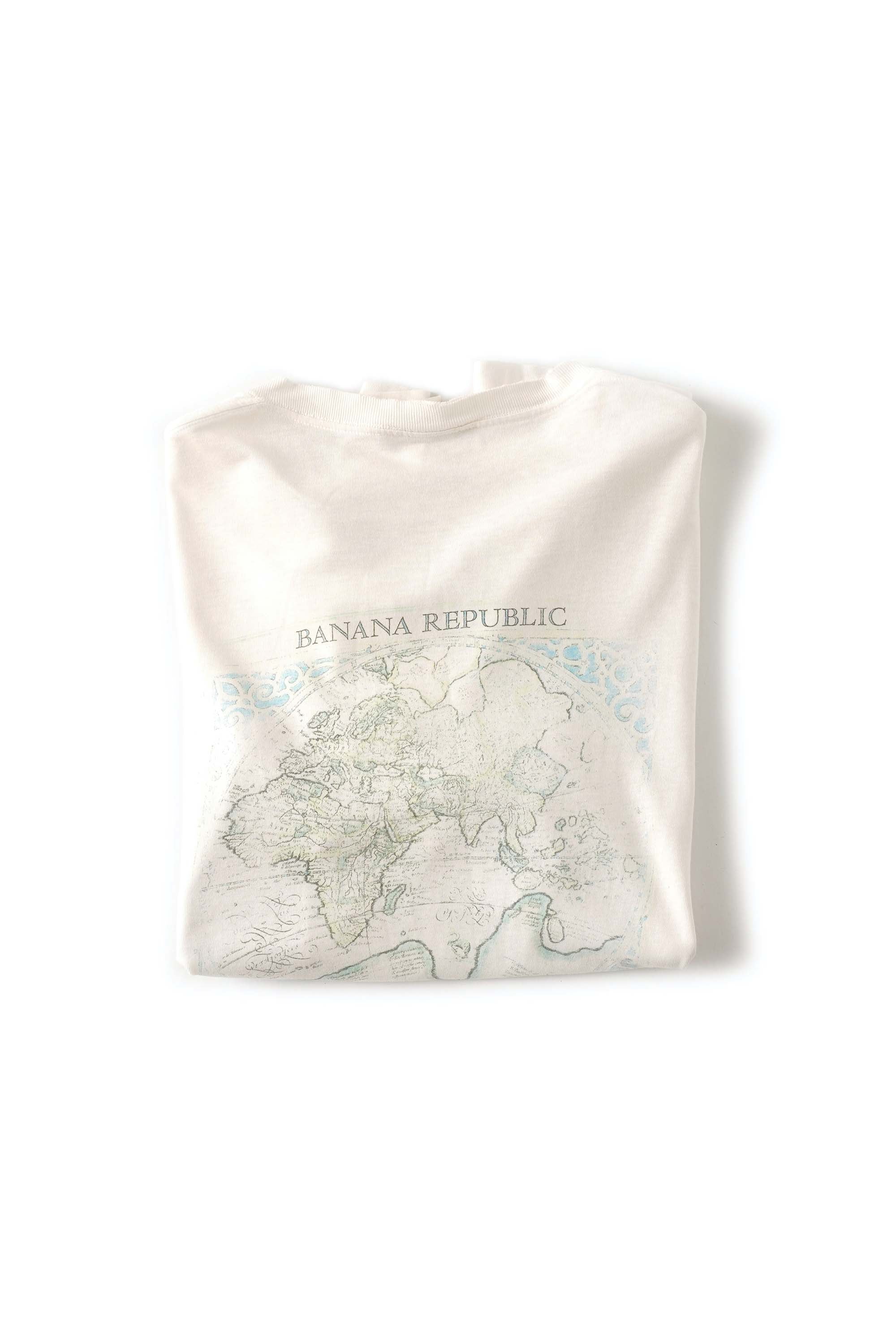 90S MADE IN USA BANANA REPUBLIC WORLD MAP TEE