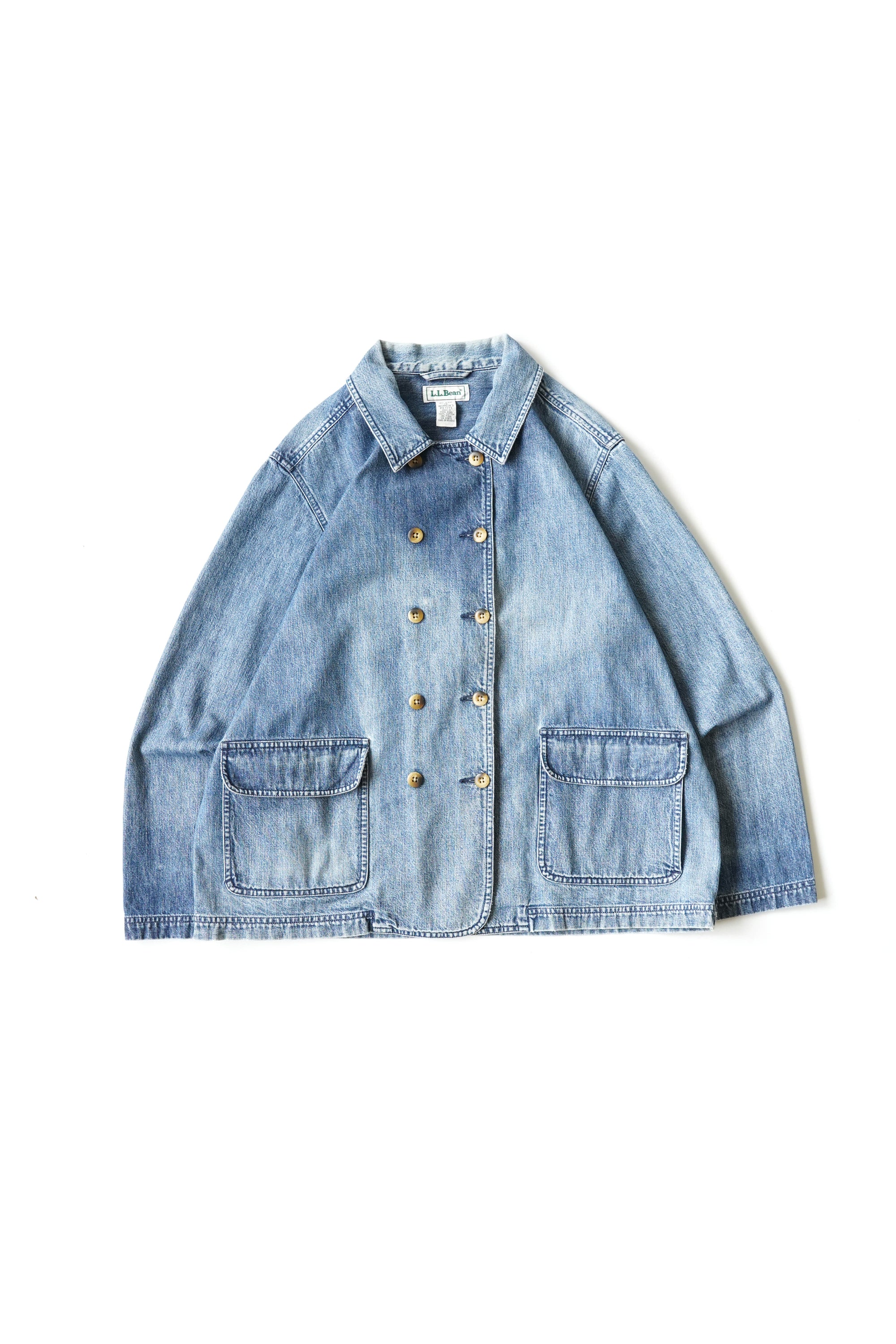 90S L.L.BEAN DOUBLE BREASTED DENIM JACKET