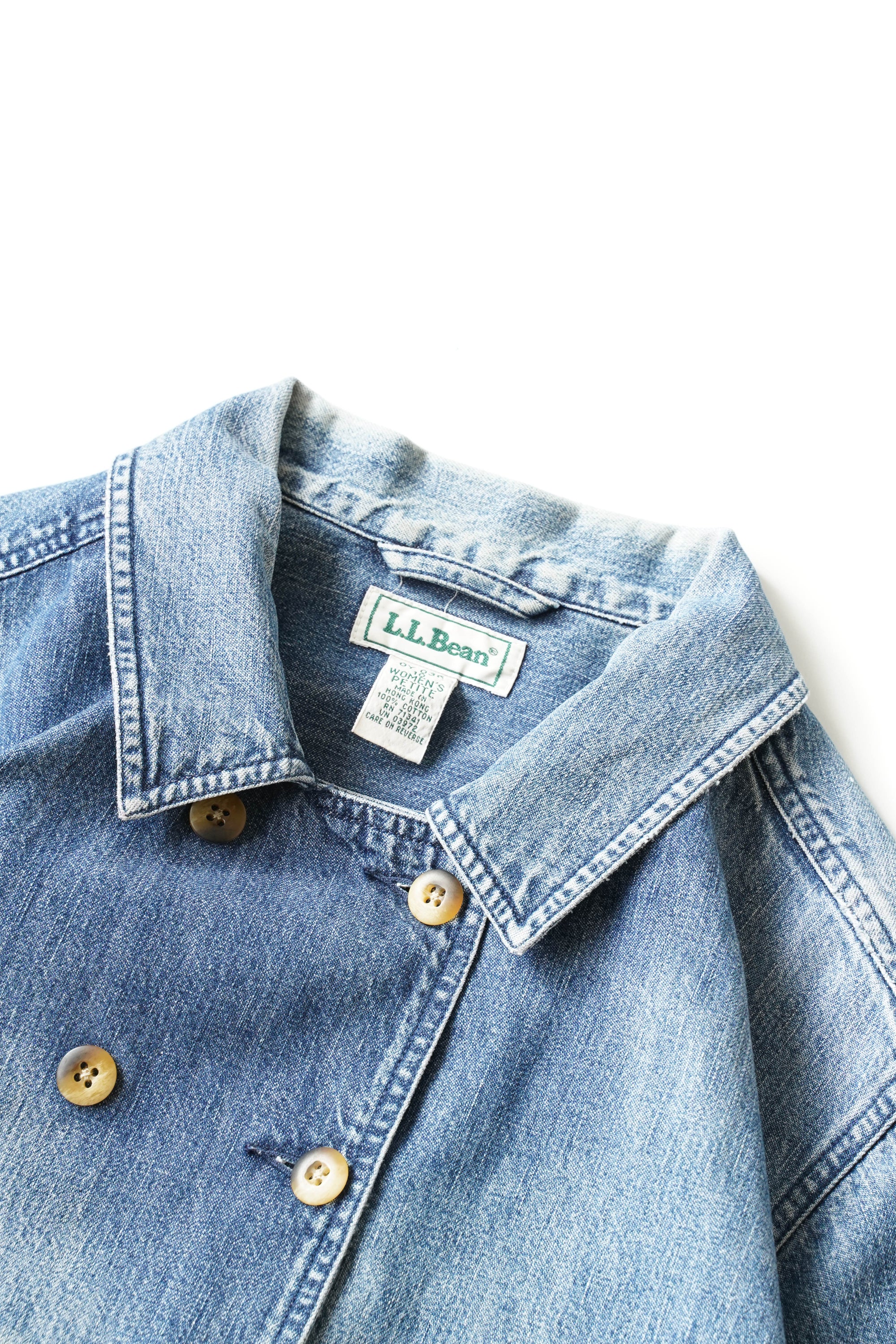 90S L.L.BEAN DOUBLE BREASTED DENIM JACKET