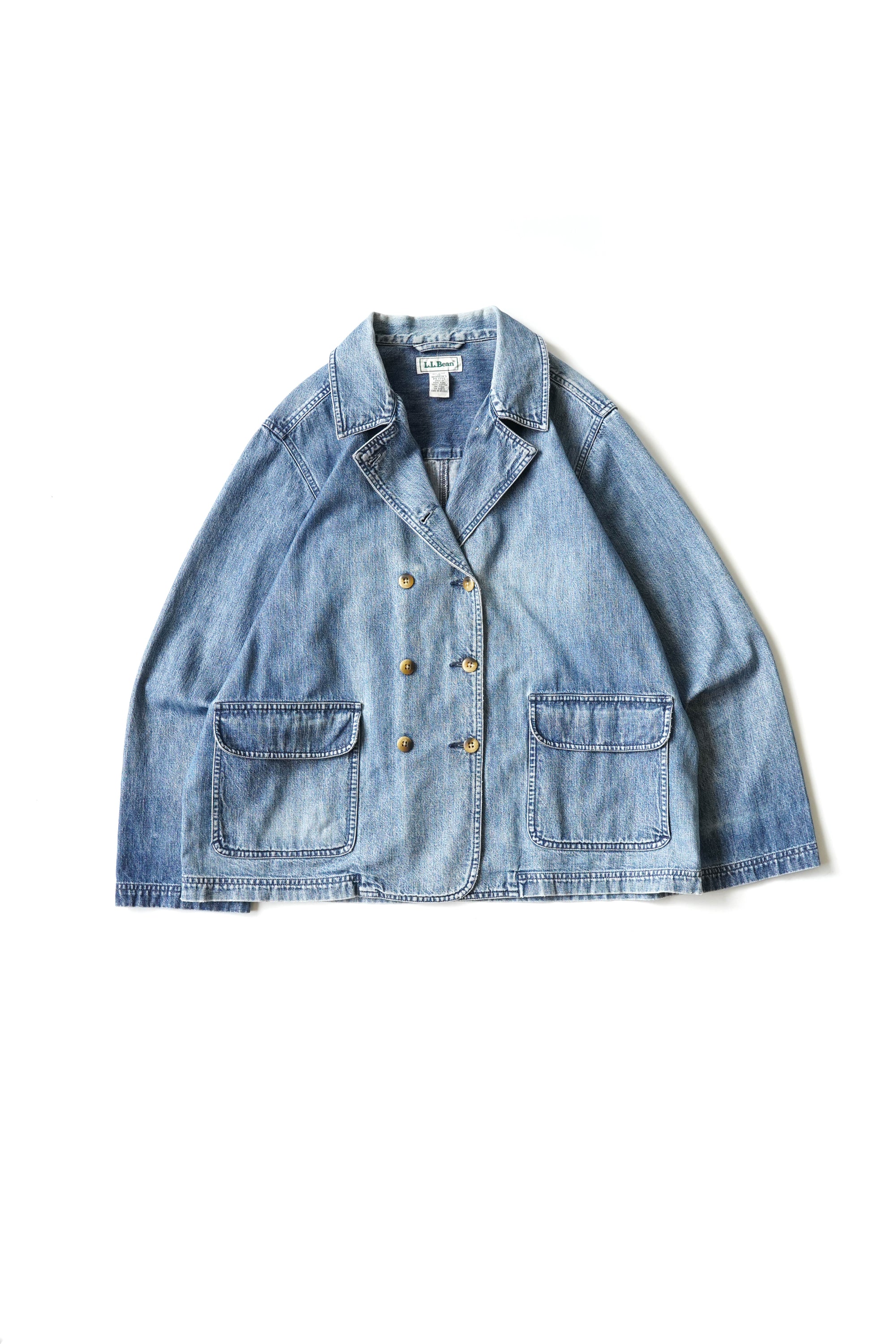 90S L.L.BEAN DOUBLE BREASTED DENIM JACKET