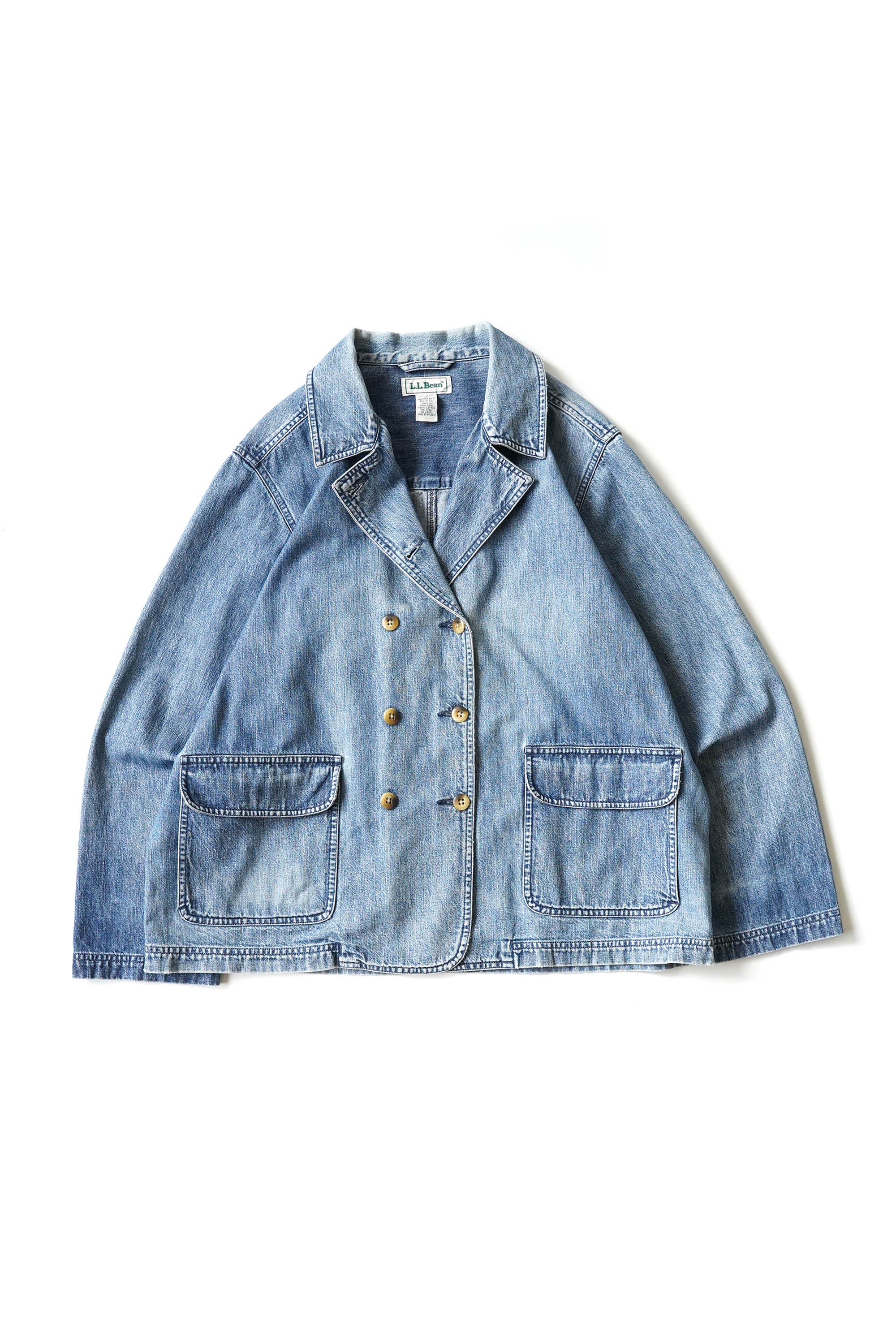 90S L.L.BEAN DOUBLE BREASTED DENIM JACKET