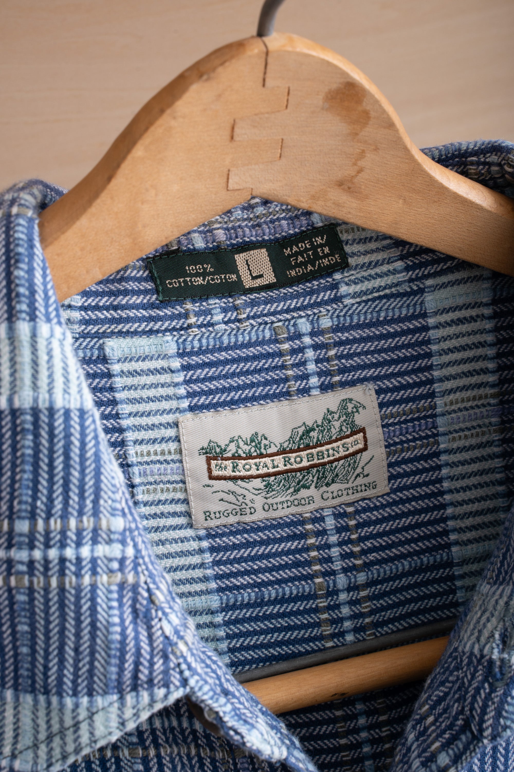 90S ROYAL ROBBINS CHECK SHIRT