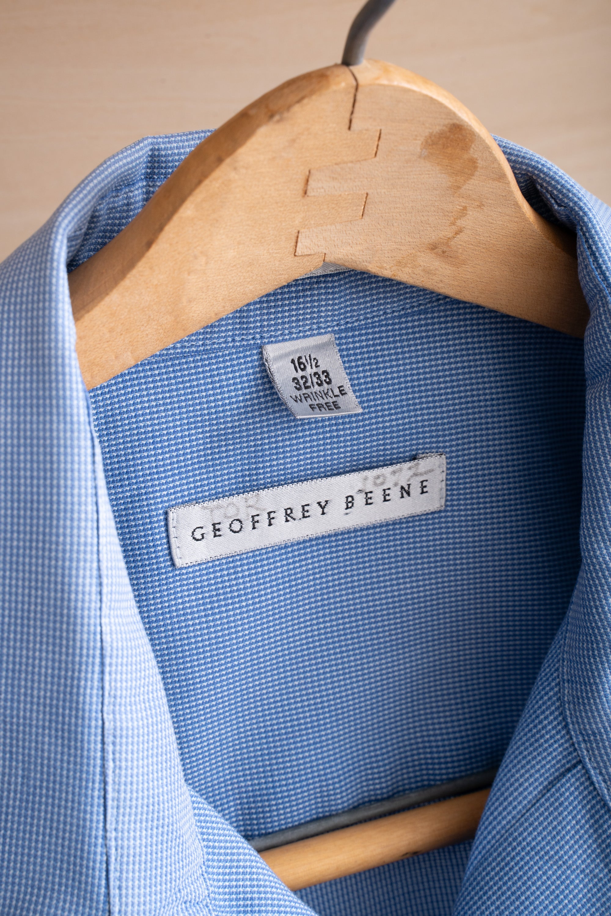 90S GEOFFREY BEENE MICRO CHECK SHIRT