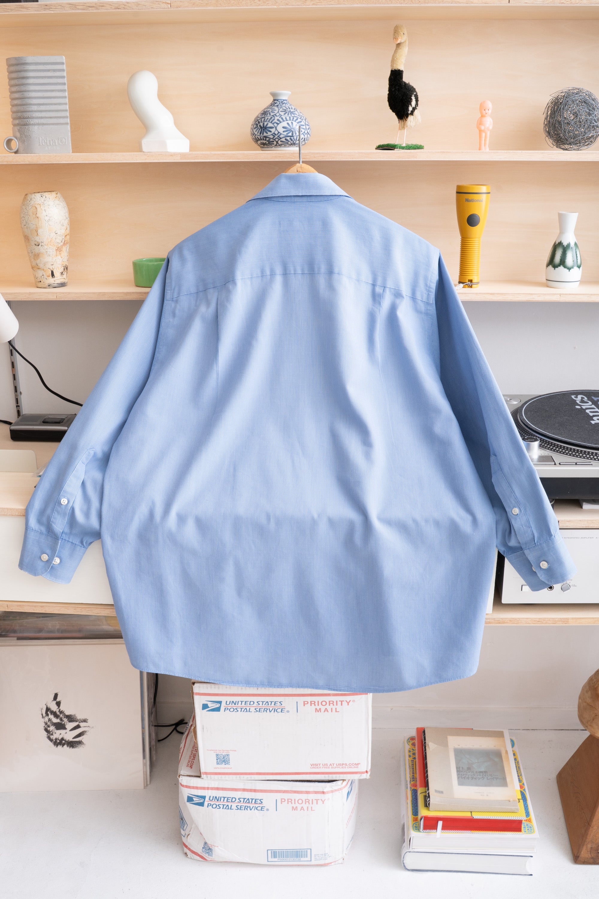 90S GEOFFREY BEENE MICRO CHECK SHIRT