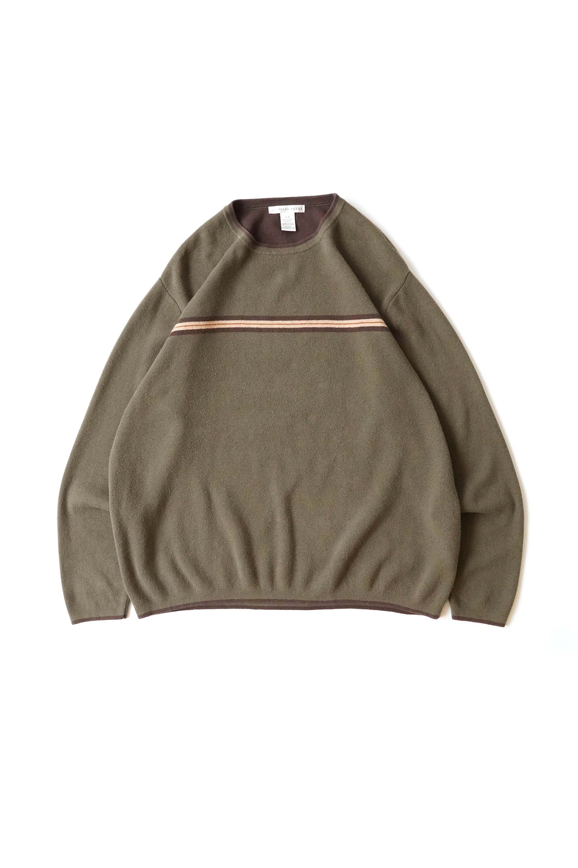 GEOFFREY BEENE COTTON KNIT SWEATER