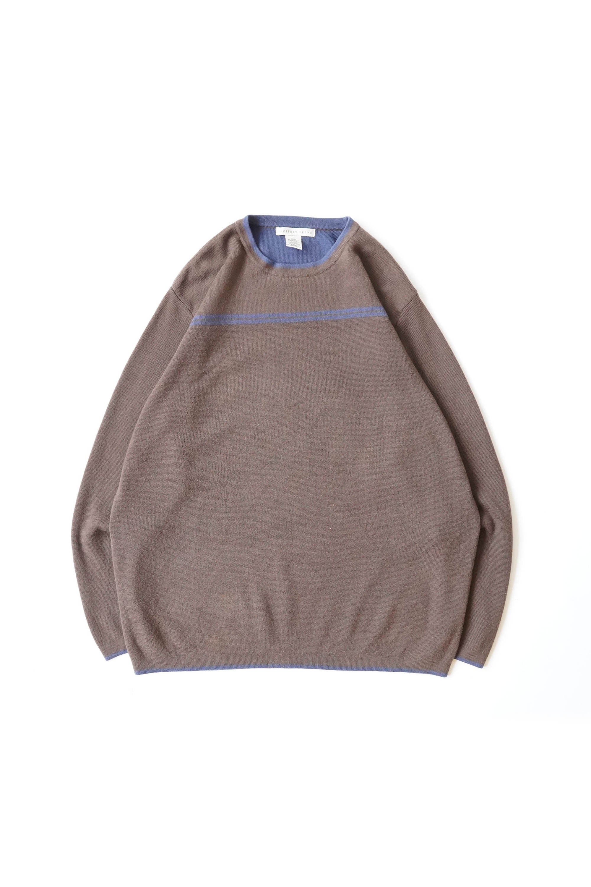 GEOFFREY BEENE COTTON KNIT SWEATER