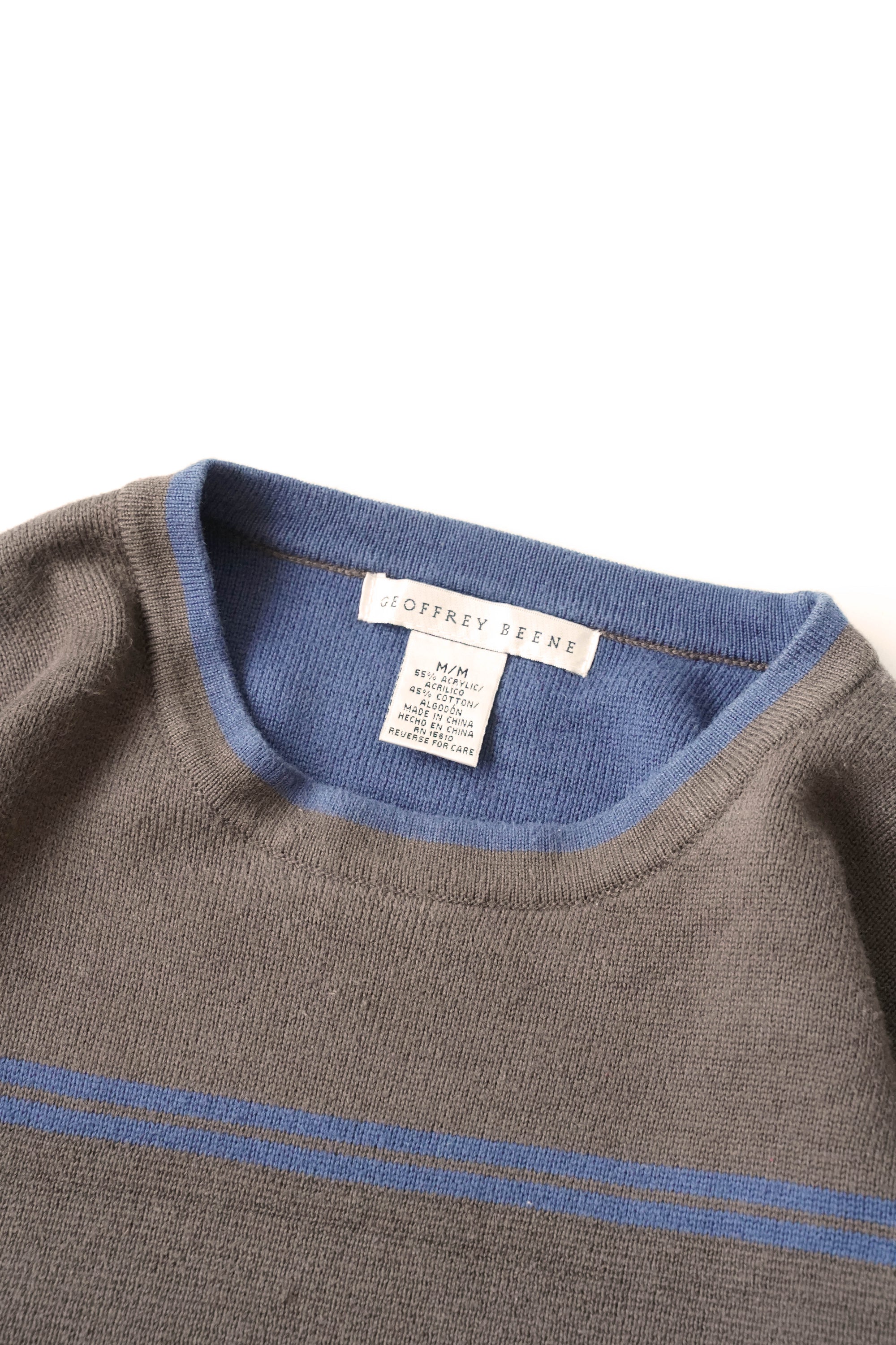 GEOFFREY BEENE COTTON KNIT SWEATER