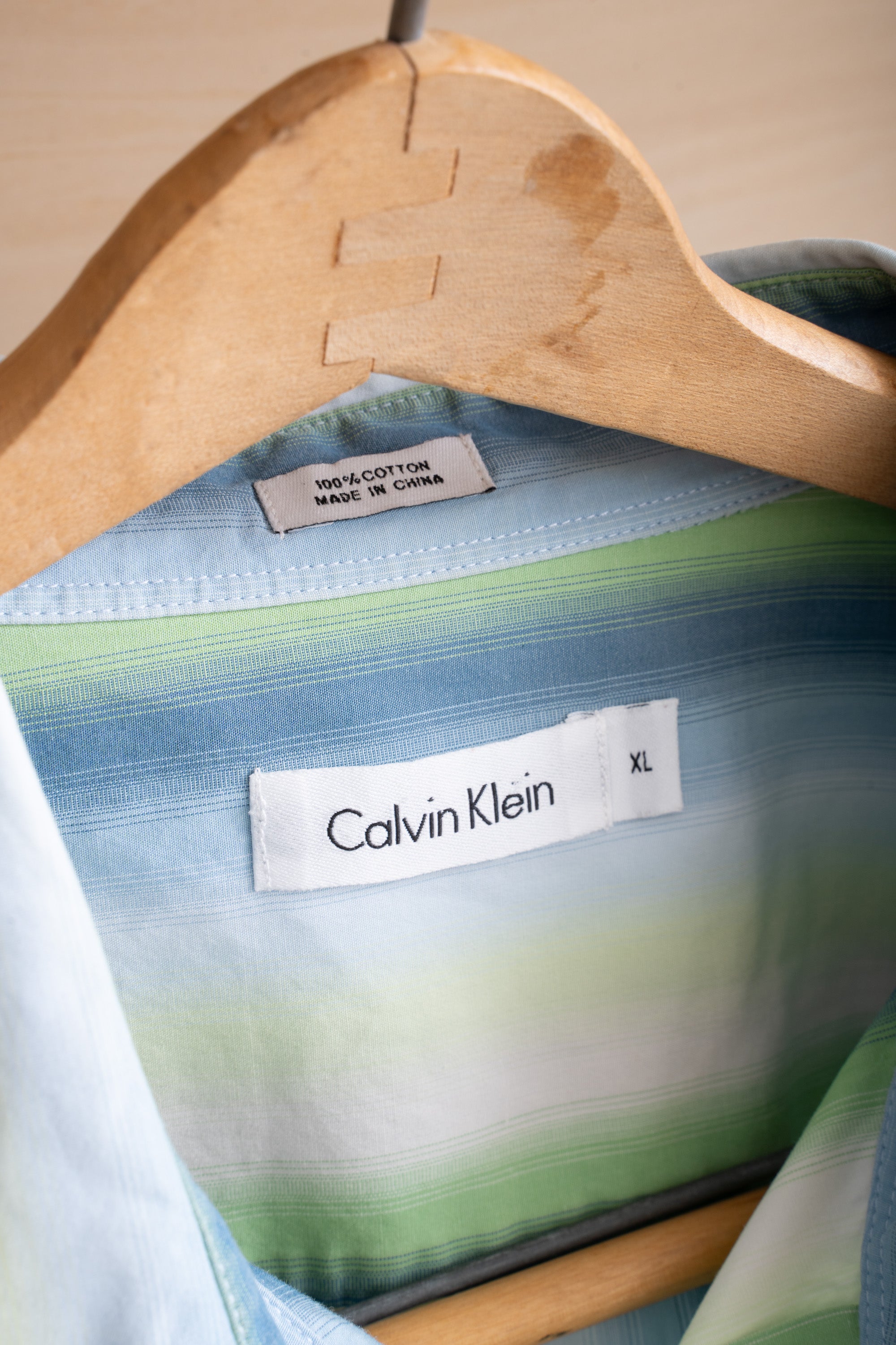 10S CALVIN KLEIN FADED STRIPE SHIRT