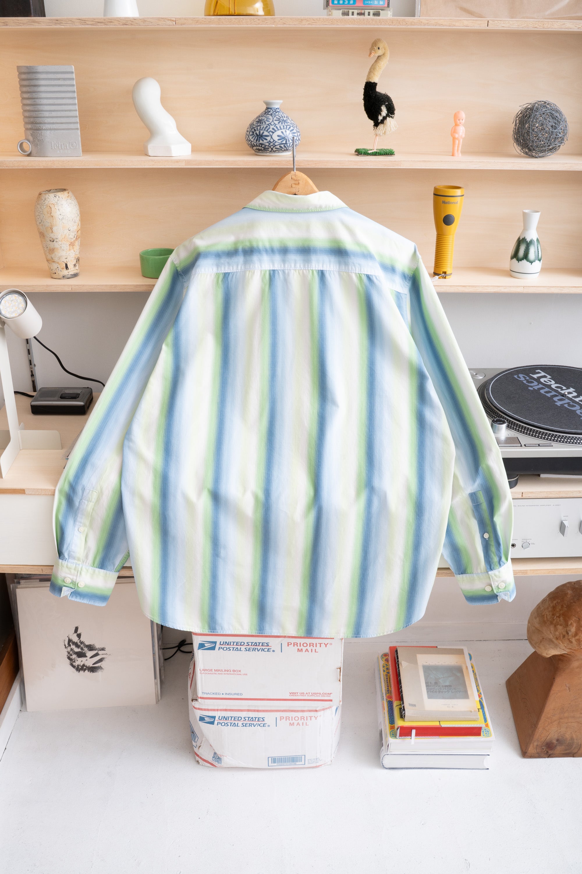 10S CALVIN KLEIN FADED STRIPE SHIRT