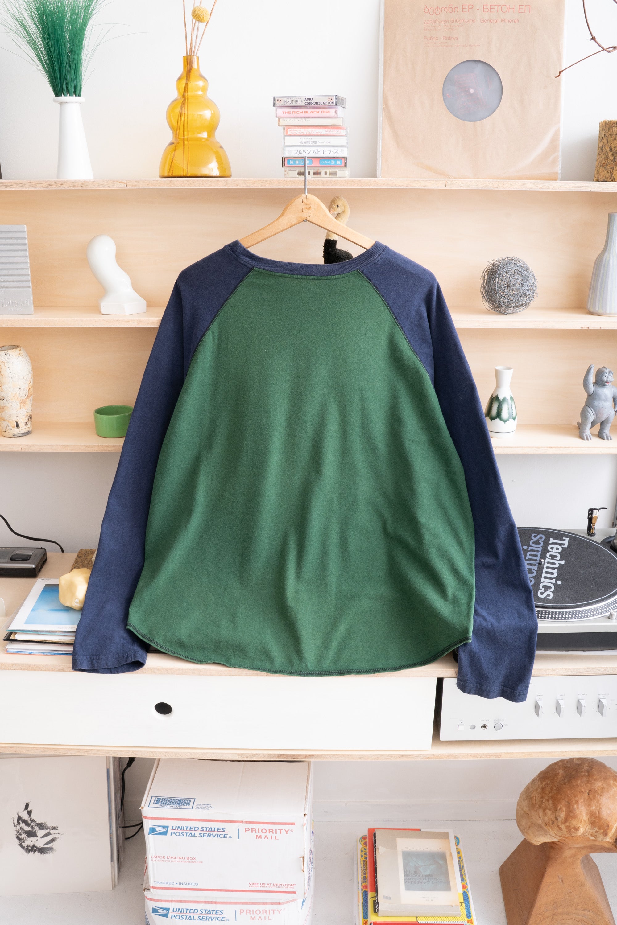00S FADED GLORY RAGLAN LONG SLEEVE T-SHIRT