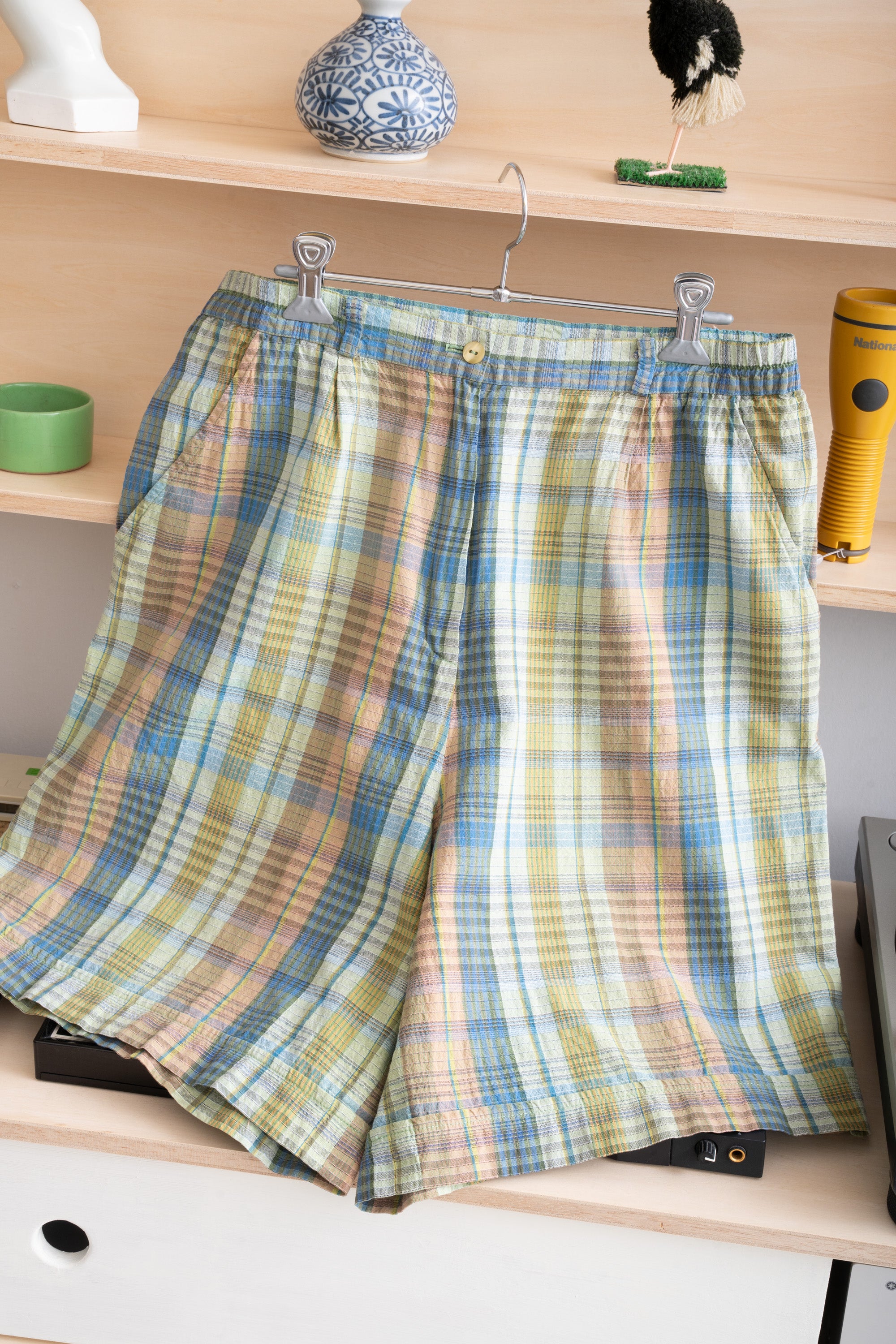 80S LEWINGER CHECK SHORTS