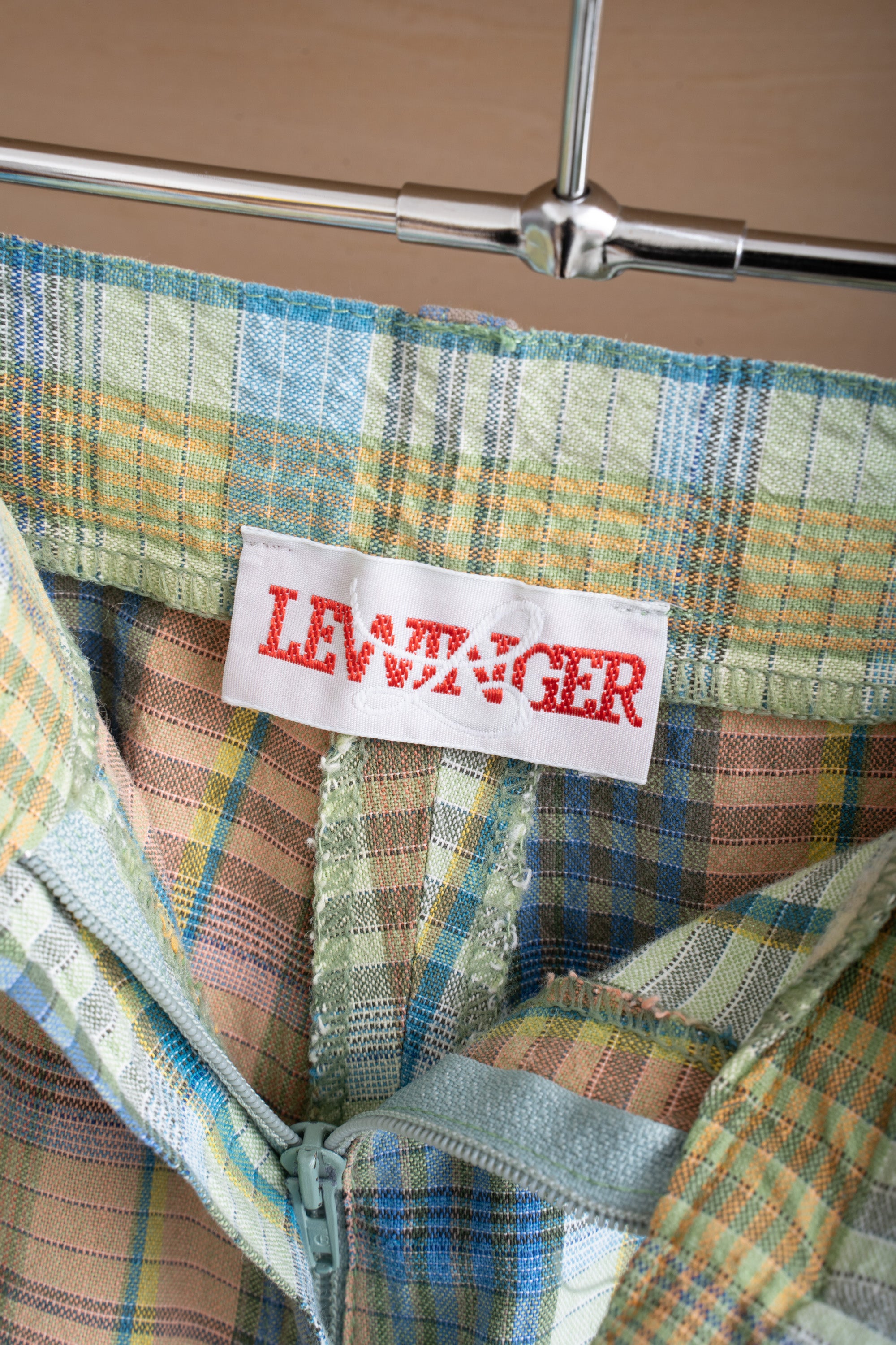80S LEWINGER CHECK SHORTS