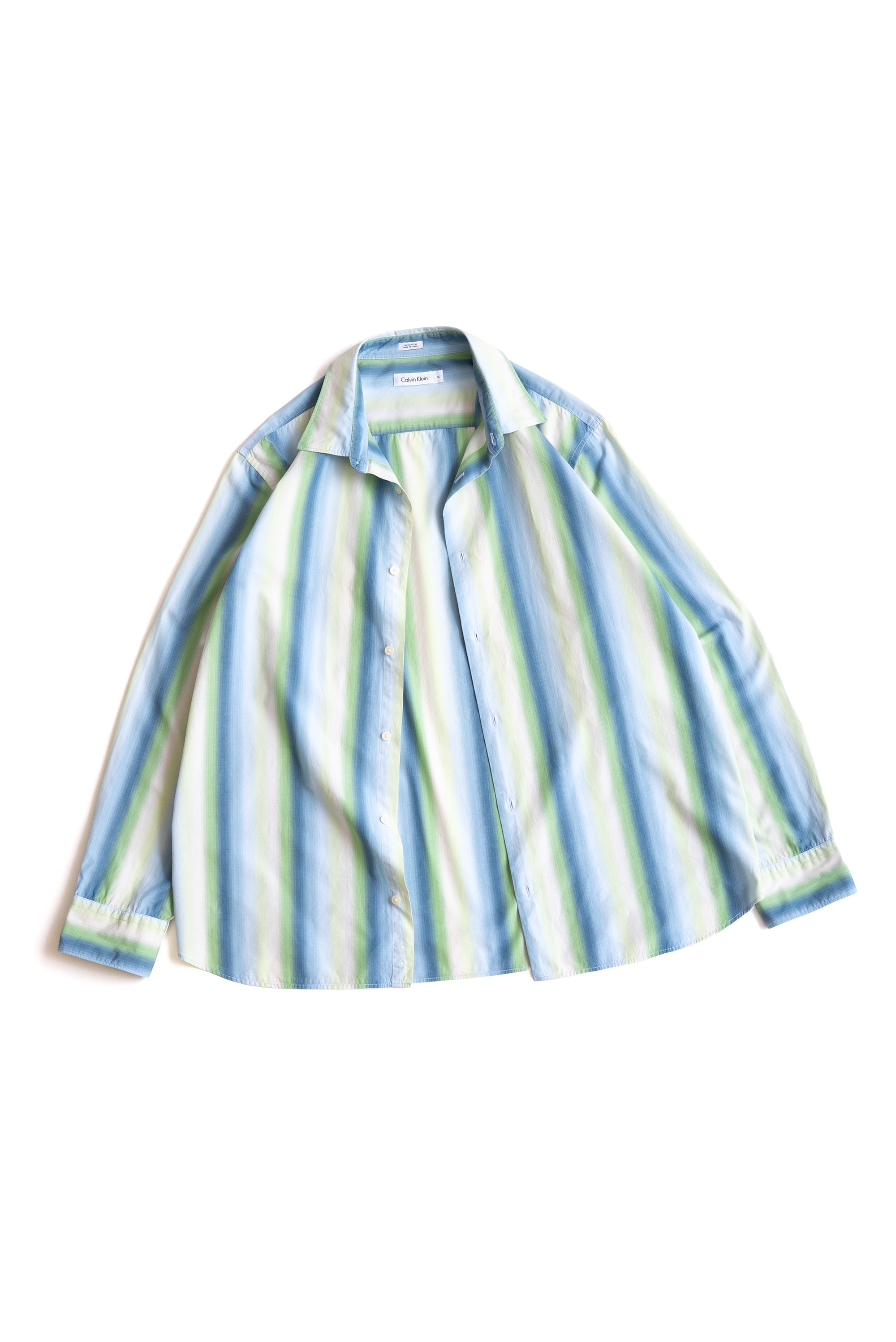 10S CALVIN KLEIN FADED STRIPE SHIRT