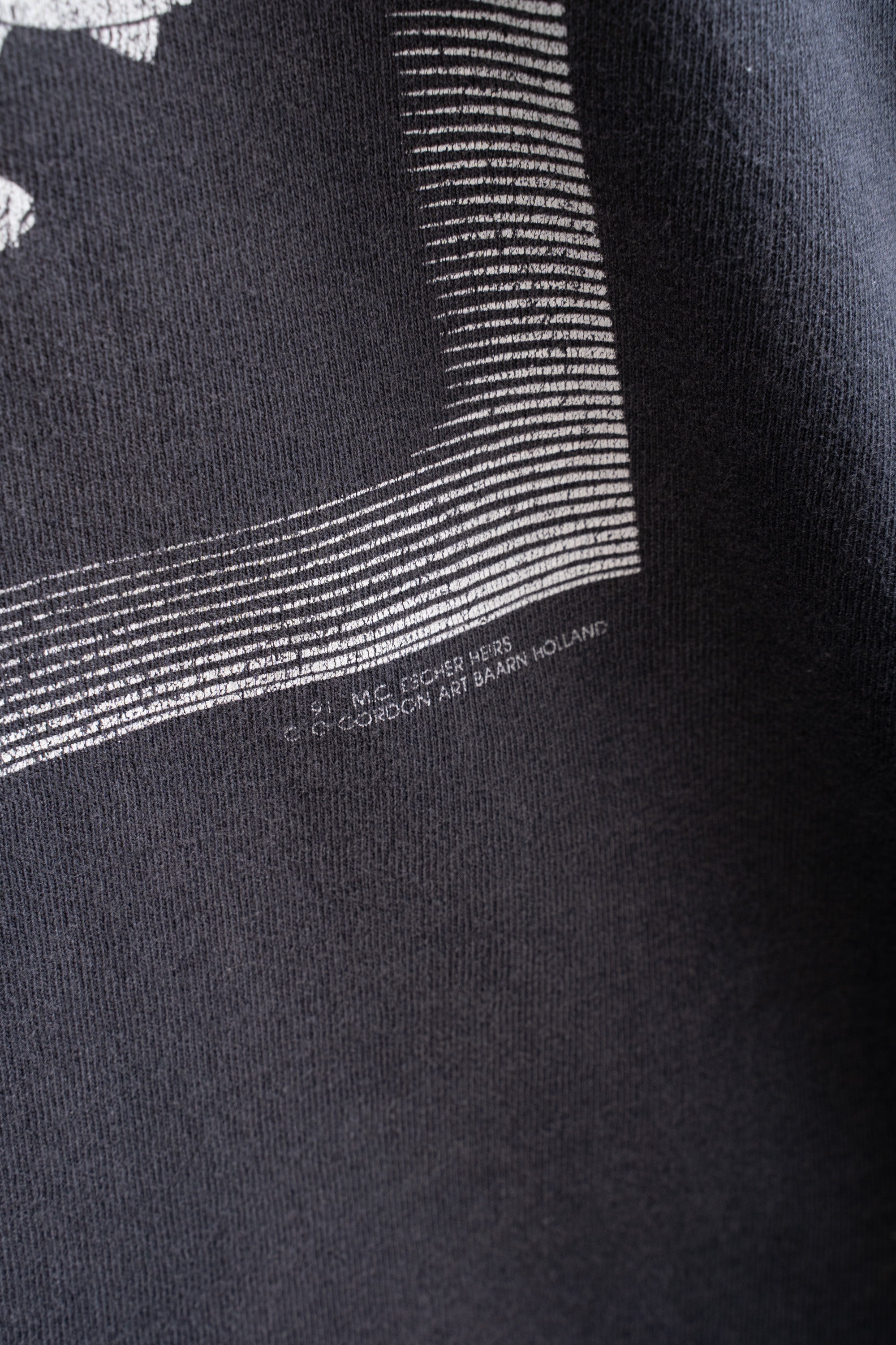 91S MADE IN USA M.C.ESCHER SKY AND WATER LONG SLEEVE T-SHIRT (ANDAZIA)