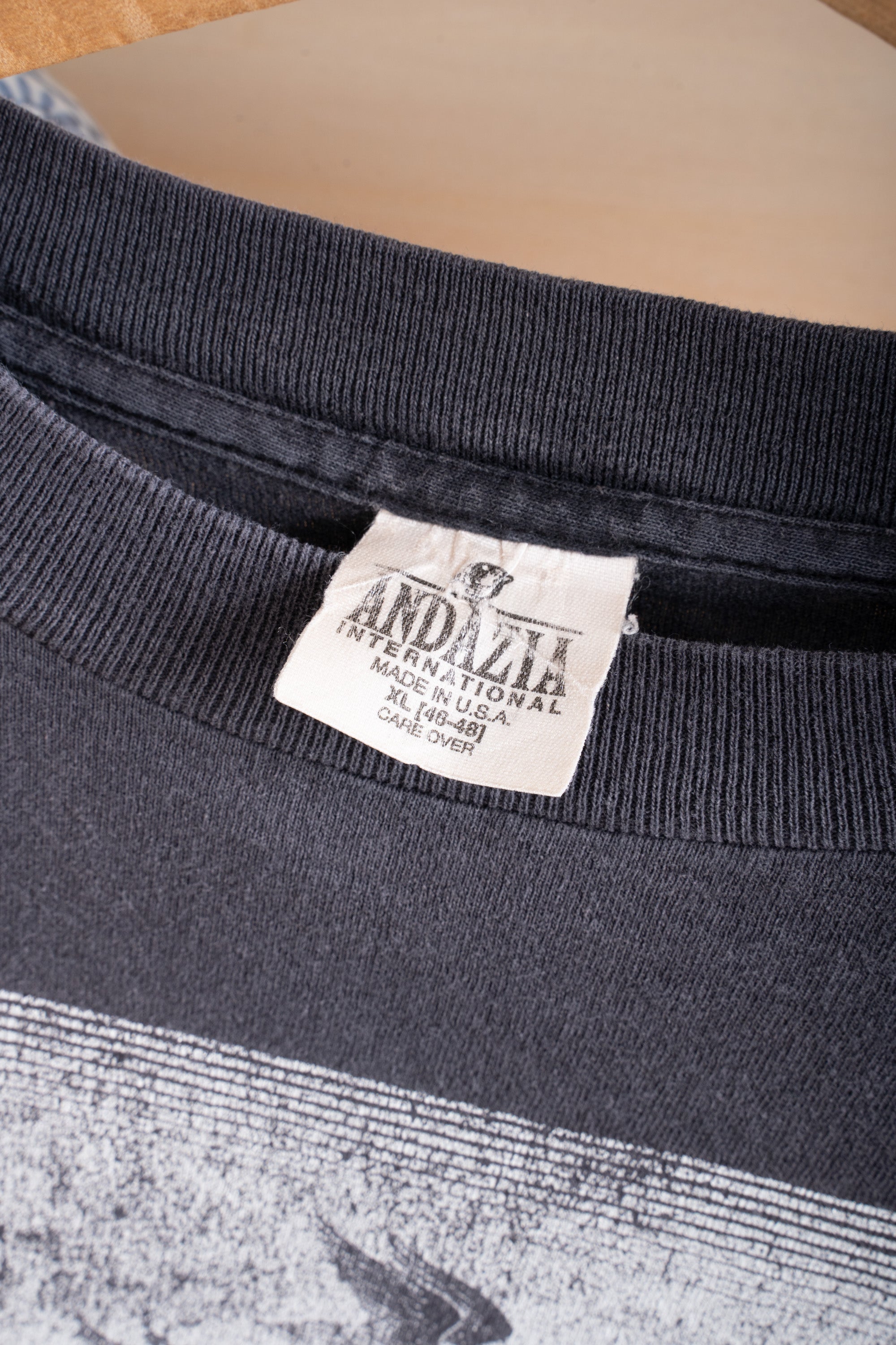 91S MADE IN USA M.C.ESCHER SKY AND WATER LONG SLEEVE T-SHIRT (ANDAZIA)