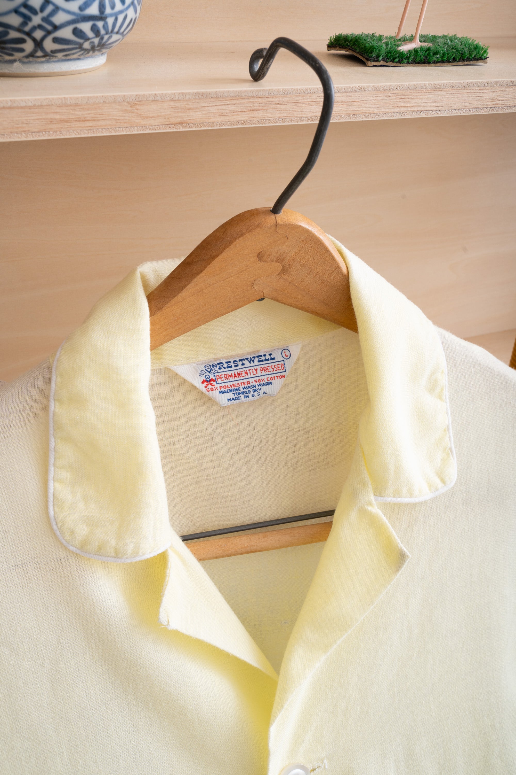 60~70S MADE IN USA RESTWELL PAJAMA SHIRT