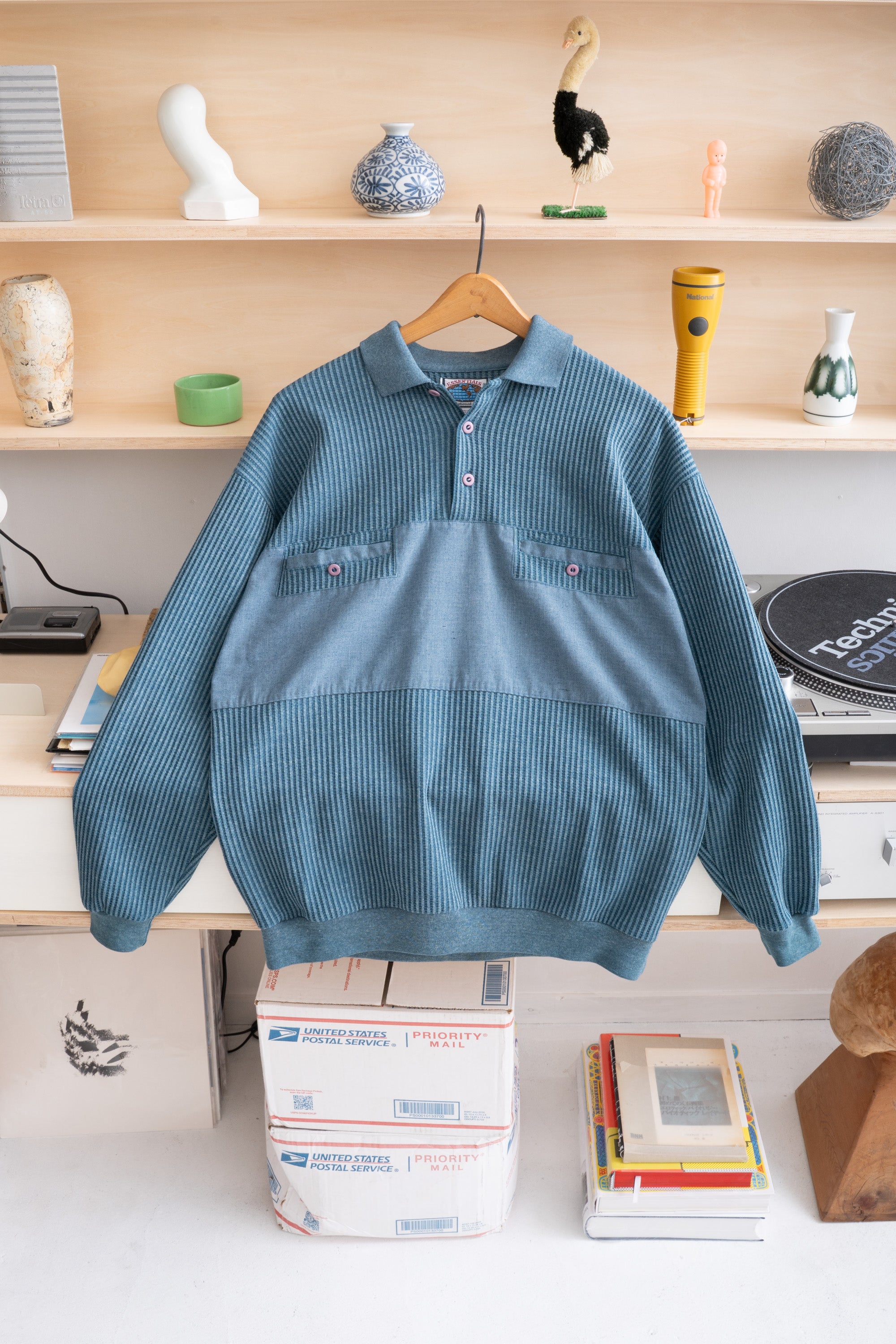 90S ESSENTIALS BY D.S.I WAFFLE POLO