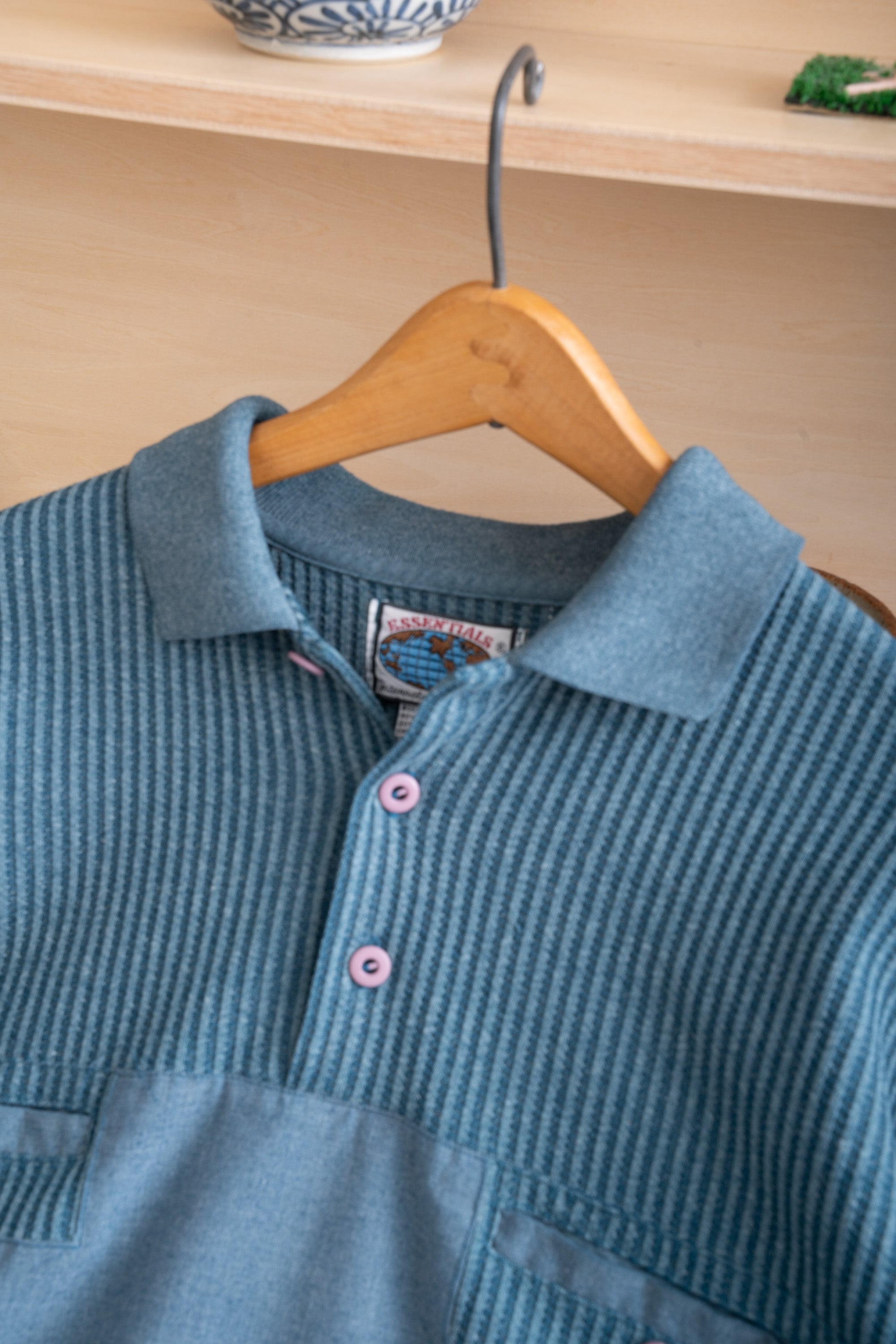 90S ESSENTIALS BY D.S.I WAFFLE POLO