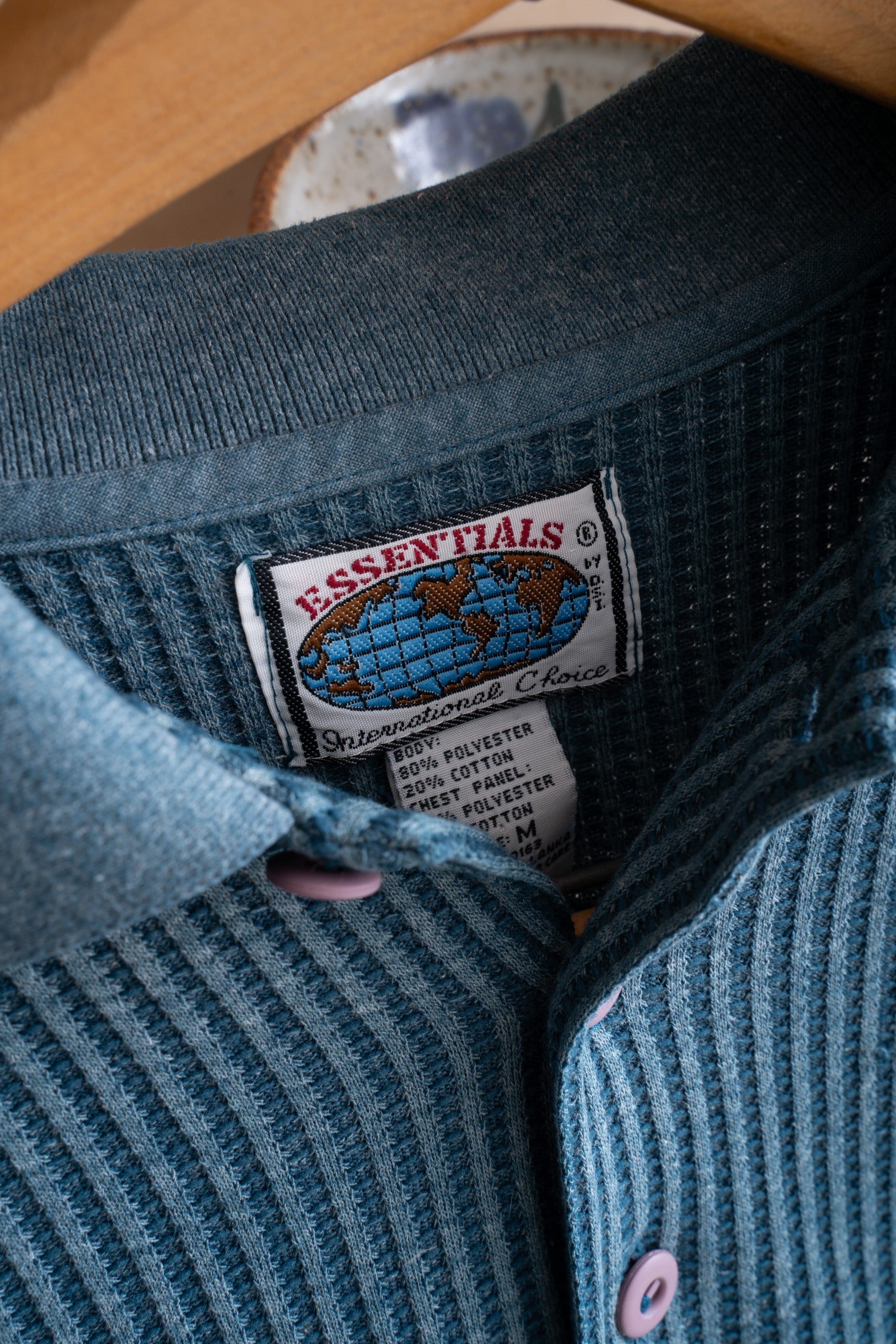 90S ESSENTIALS BY D.S.I WAFFLE POLO