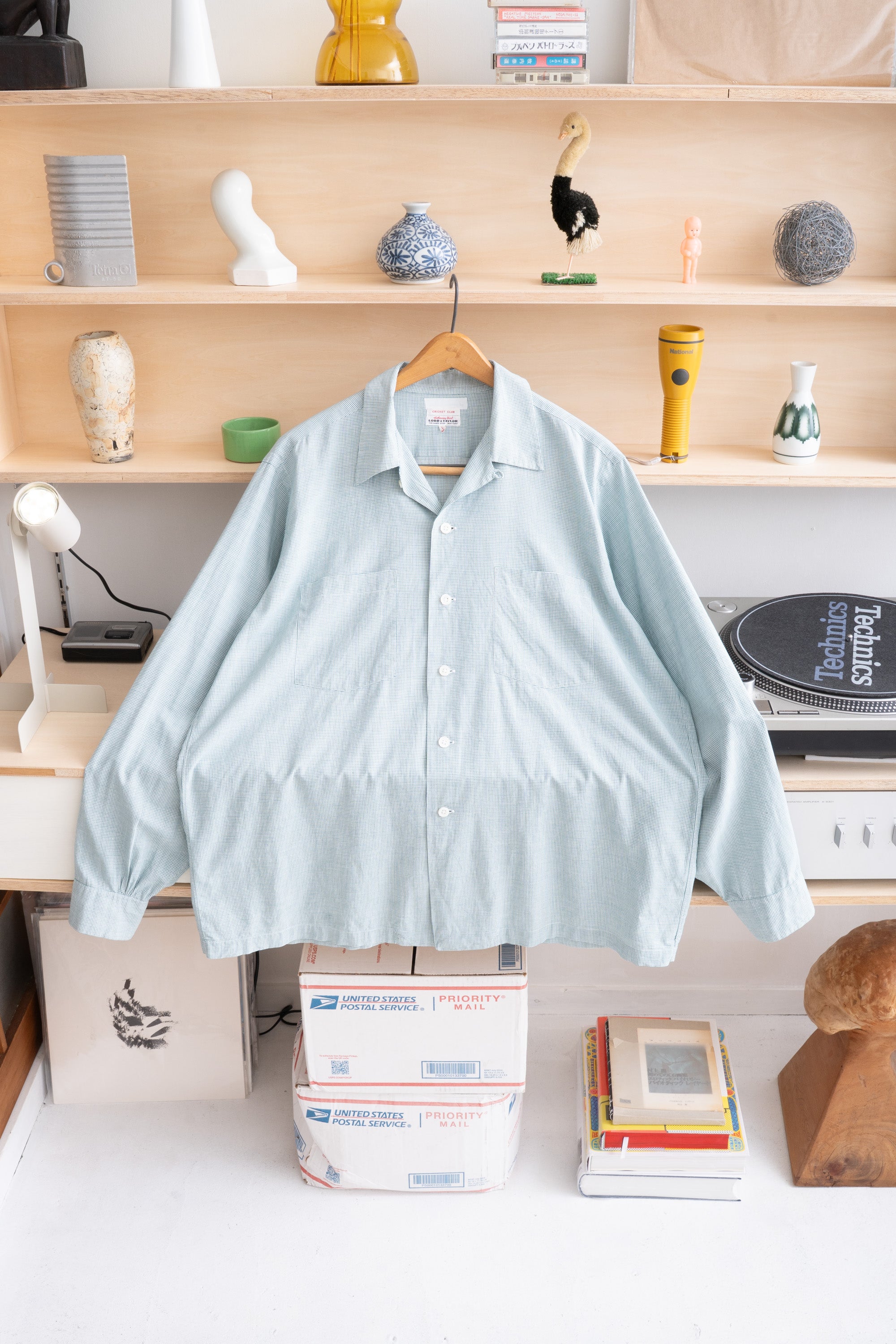 50S LORD & TAYLOR GINGHAM CHECK SHIRT