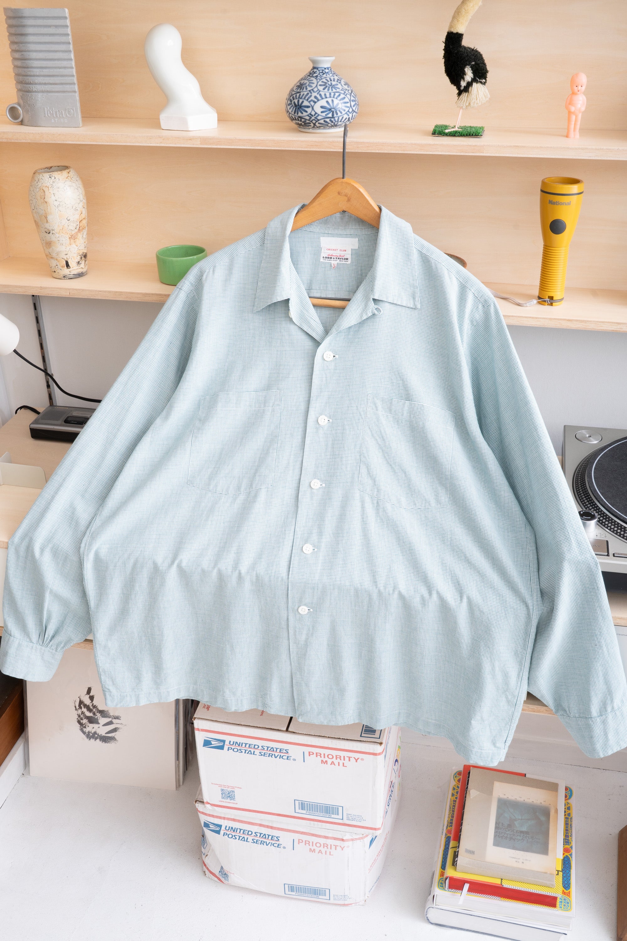 50S LORD & TAYLOR GINGHAM CHECK SHIRT