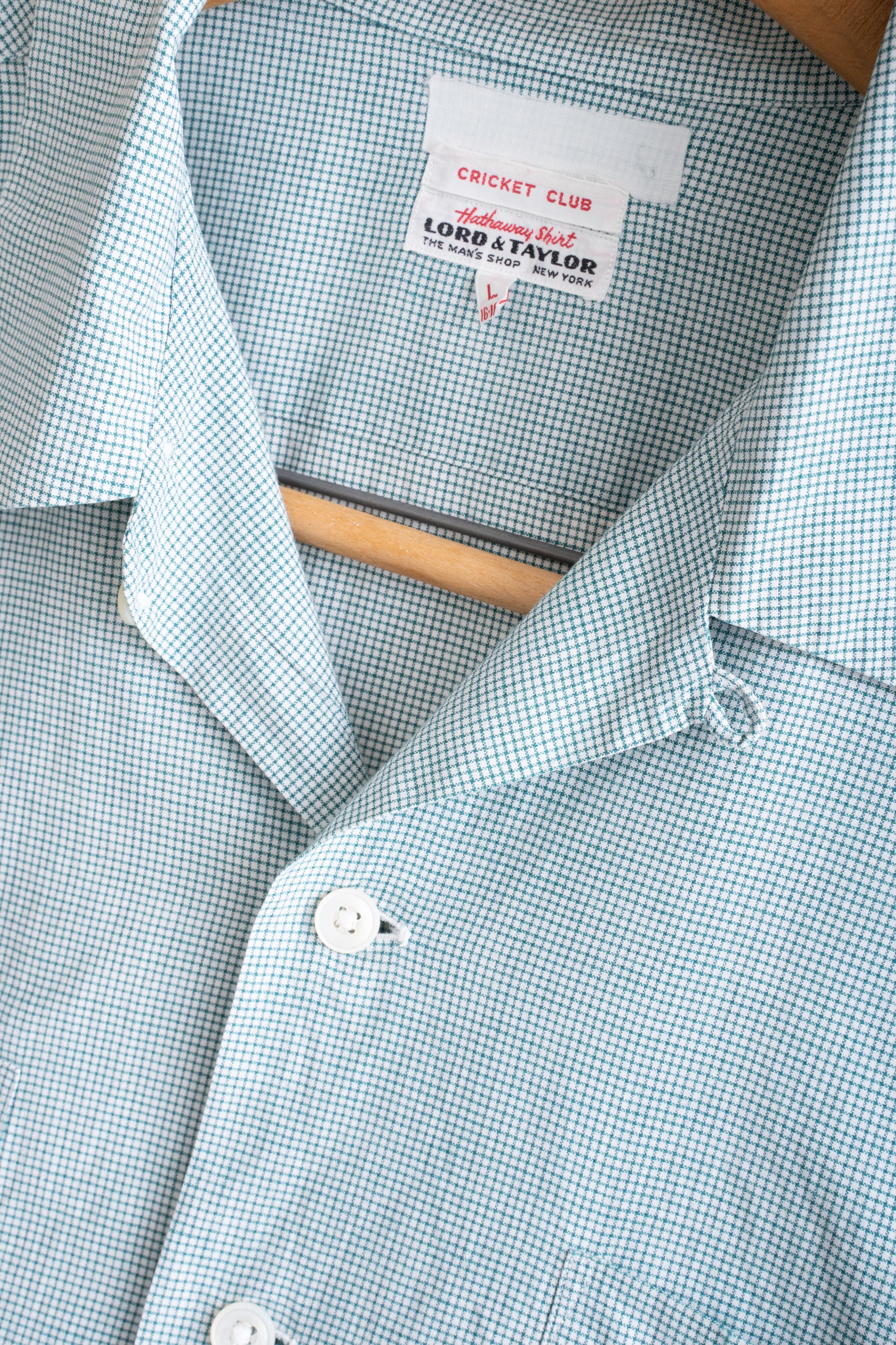 50S LORD & TAYLOR GINGHAM CHECK SHIRT
