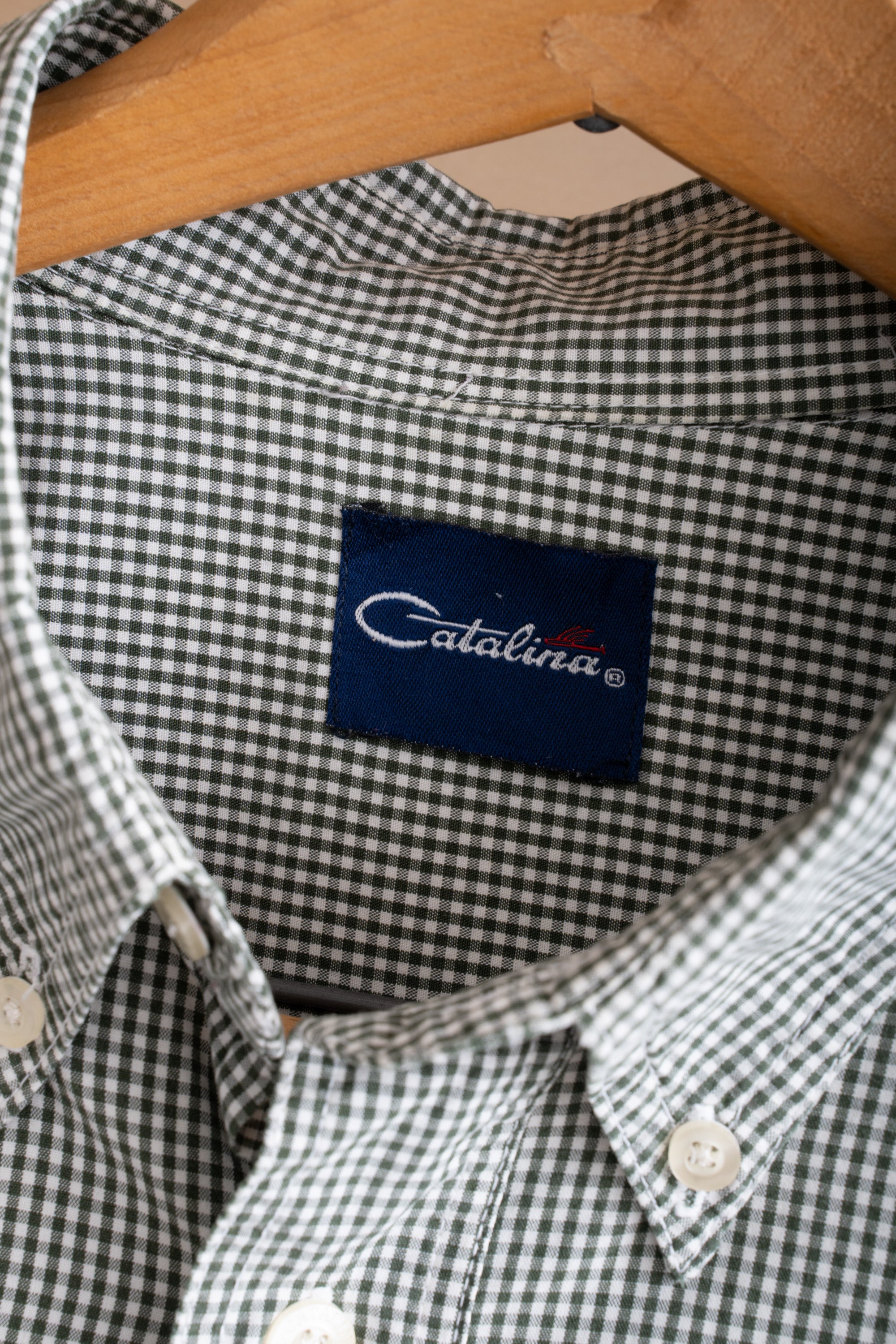 90S CATALINA GINGHAM CHECK SHIRT