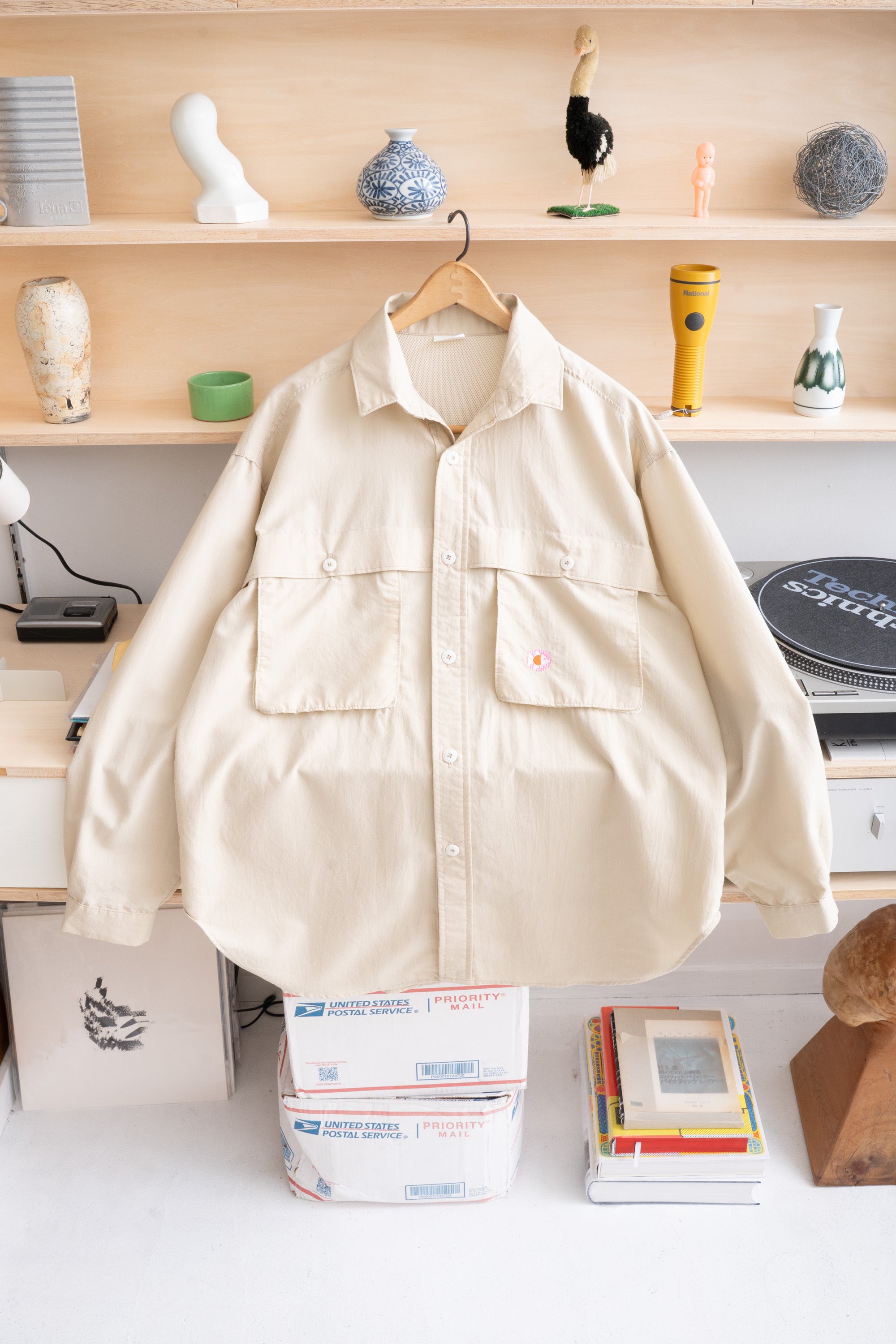80~90S MADE IN USA UNKNOWN BRAND FISHING SHIRT