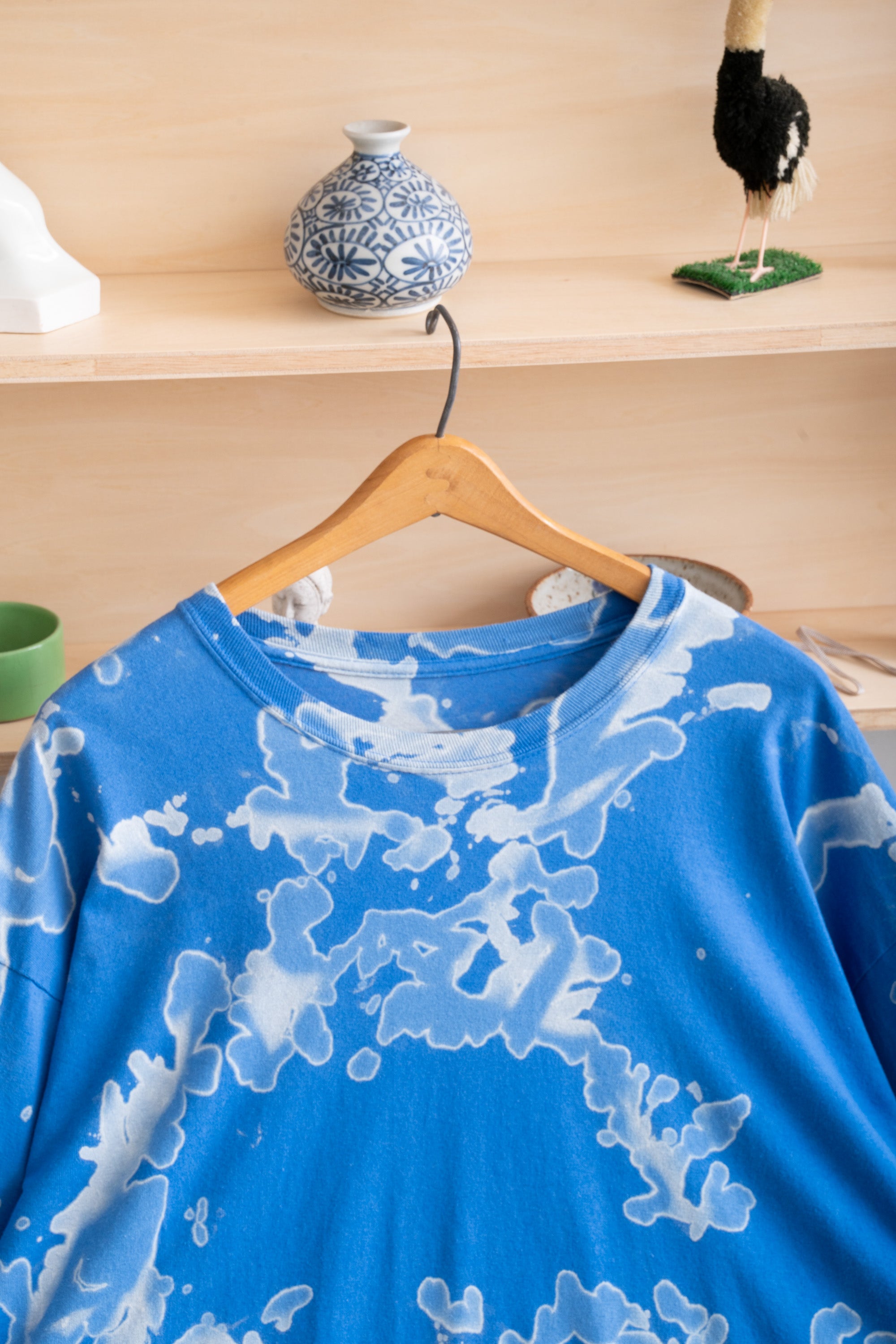 00S UNKNOWN BRAND BLEACH LONG SLEEVE T-SHIRT